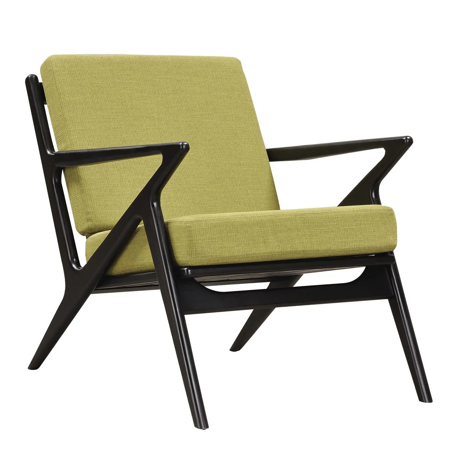 Jet Accent Chair Black Wood Finish CHOICE OF COLORS