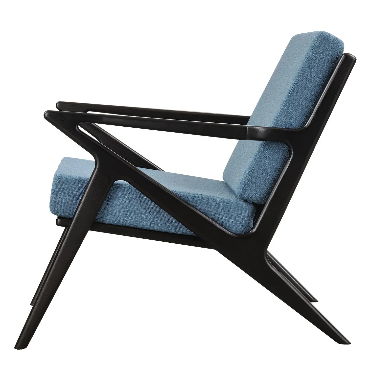 Jet Accent Chair Black Wood Finish CHOICE OF COLORS