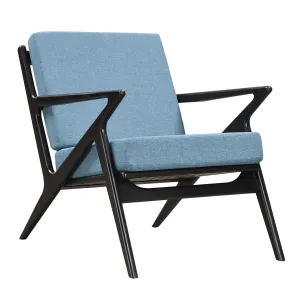 Jet Accent Chair Black Wood Finish CHOICE OF COLORS