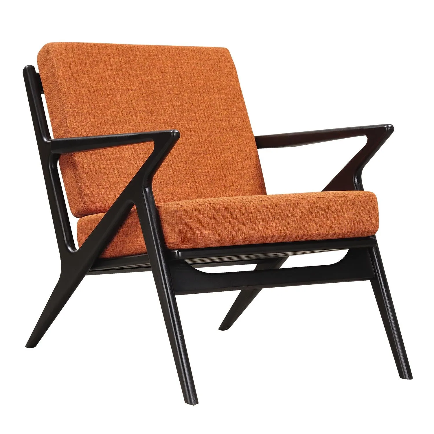 Jet Accent Chair Black Wood Finish CHOICE OF COLORS
