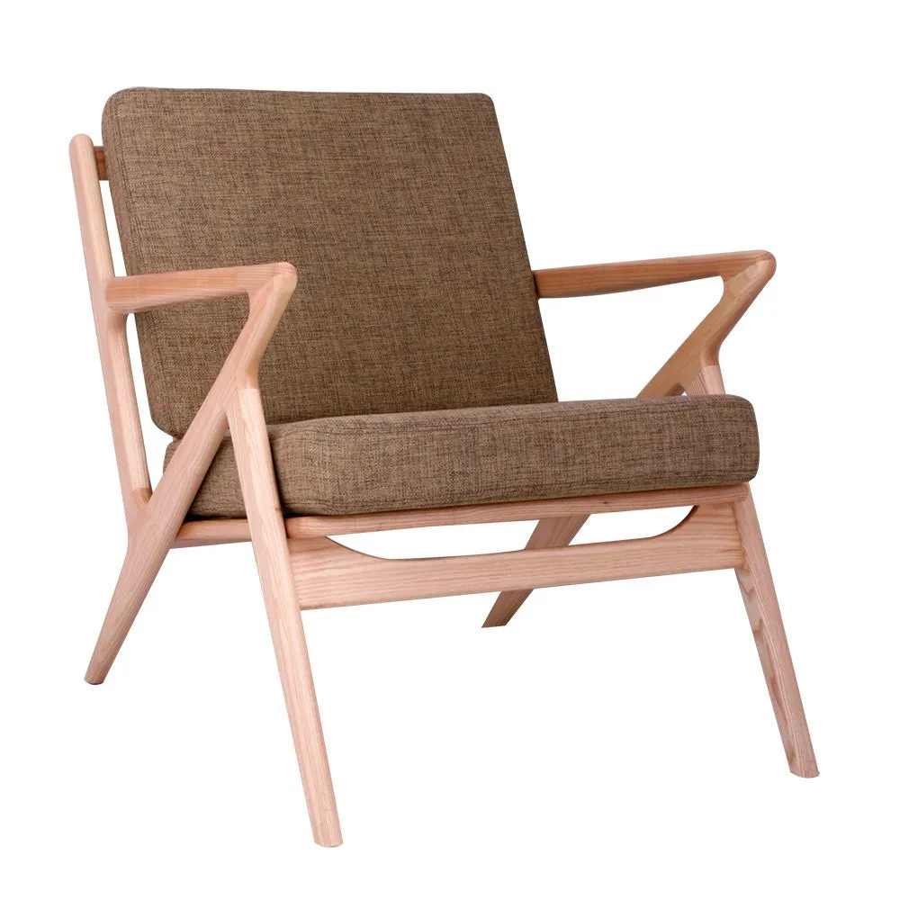 Jet Accent Chair Natural Wood Finish CHOICE OF COLORS