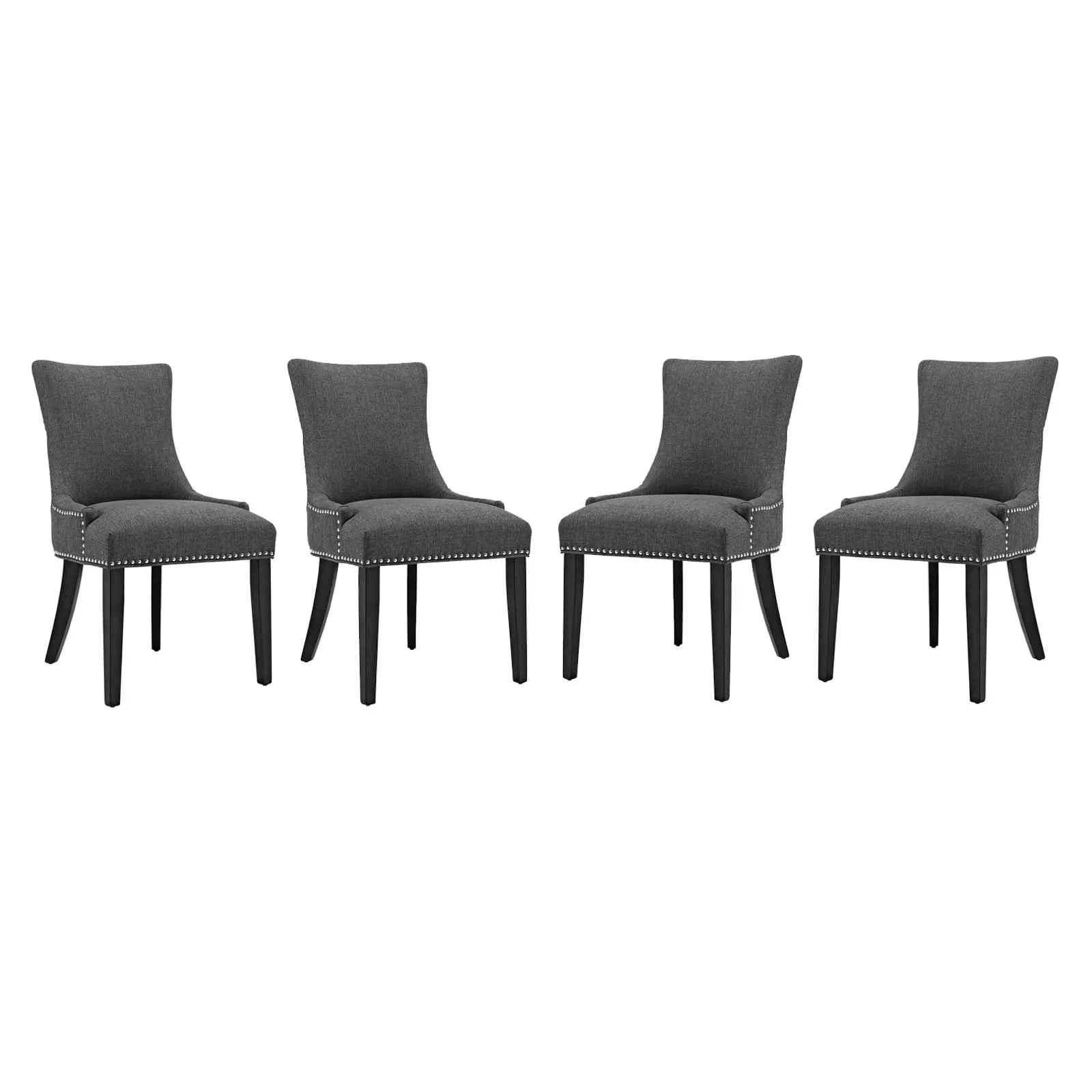Marquis Dining Chair Fabric Set of 4 by Modway