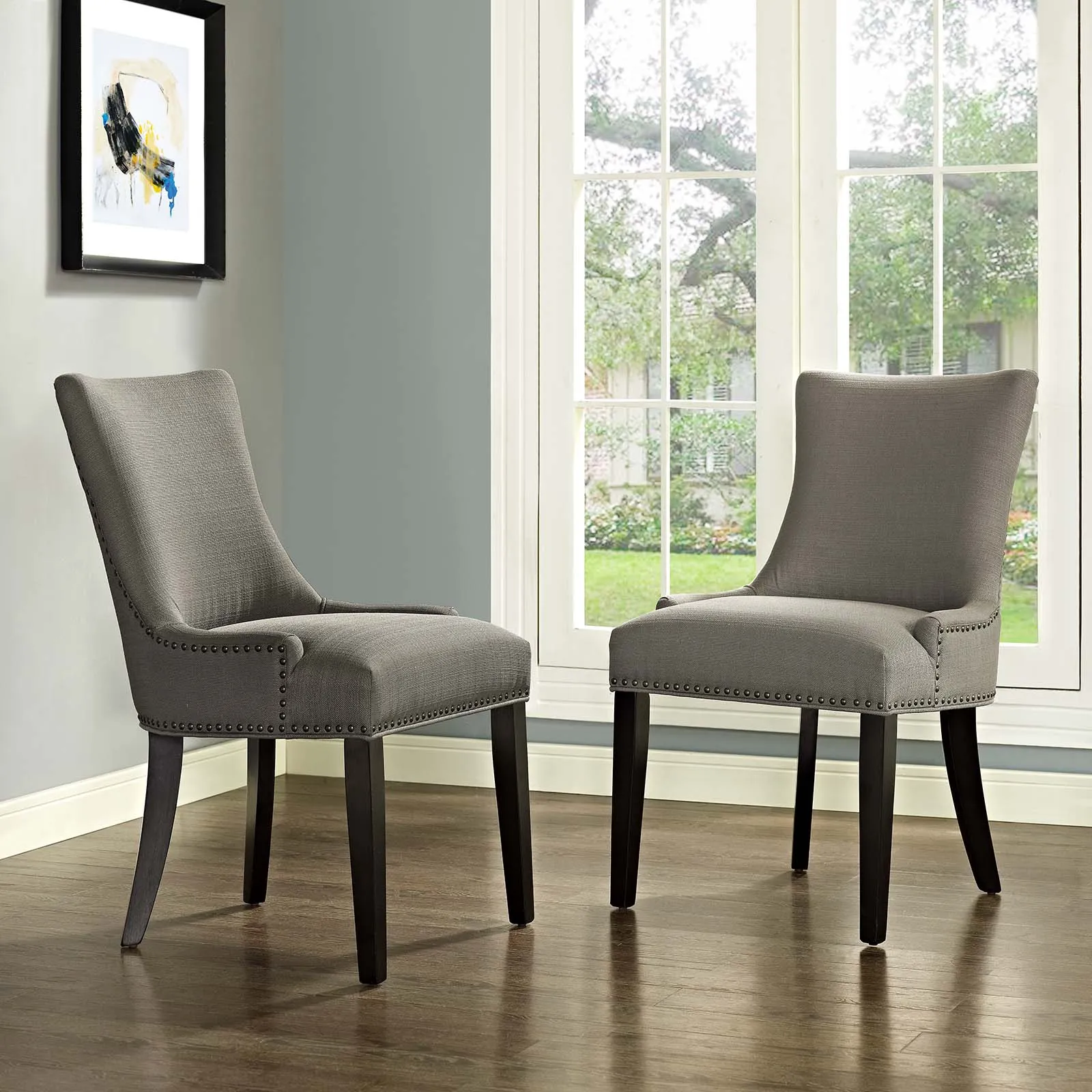 Marquis Dining Side Chair Fabric Set of 2 by Modway