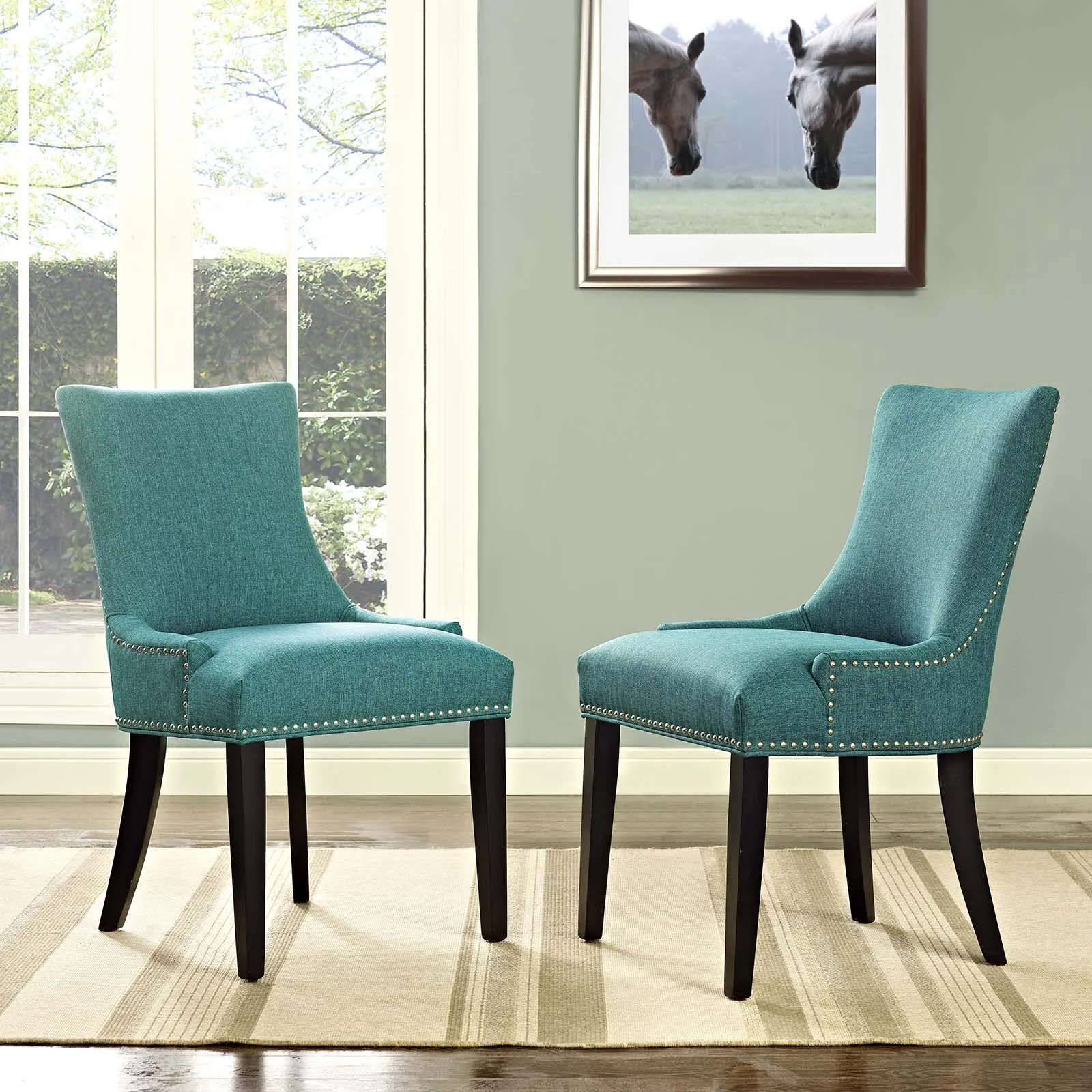 Marquis Dining Side Chair Fabric Set of 2 by Modway