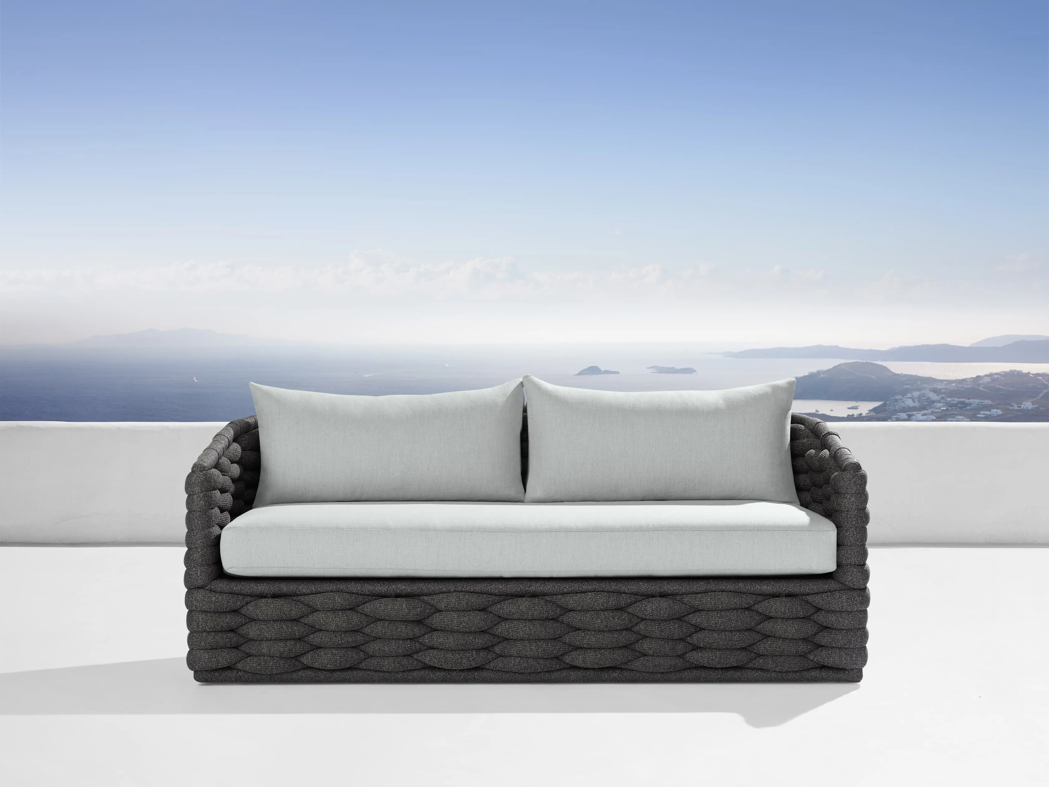 Melbourne Outdoor Sofa in Margate Charcoal