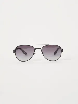 Metal D-Frame Sunglasses