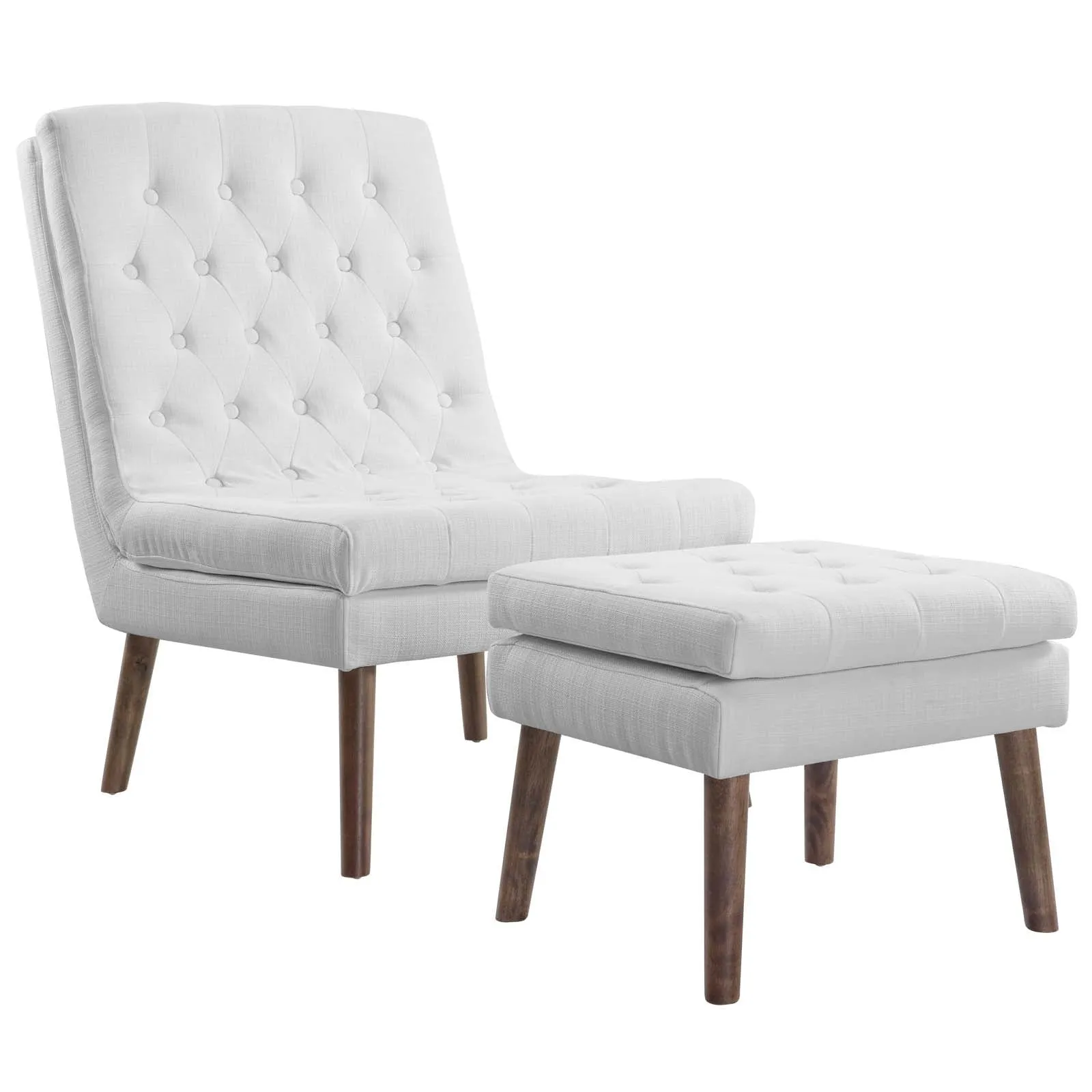 Modify Upholstered Lounge Chair and Ottoman by Modway