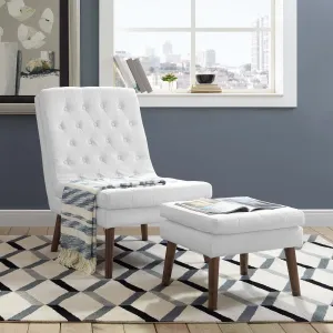 Modify Upholstered Lounge Chair and Ottoman by Modway