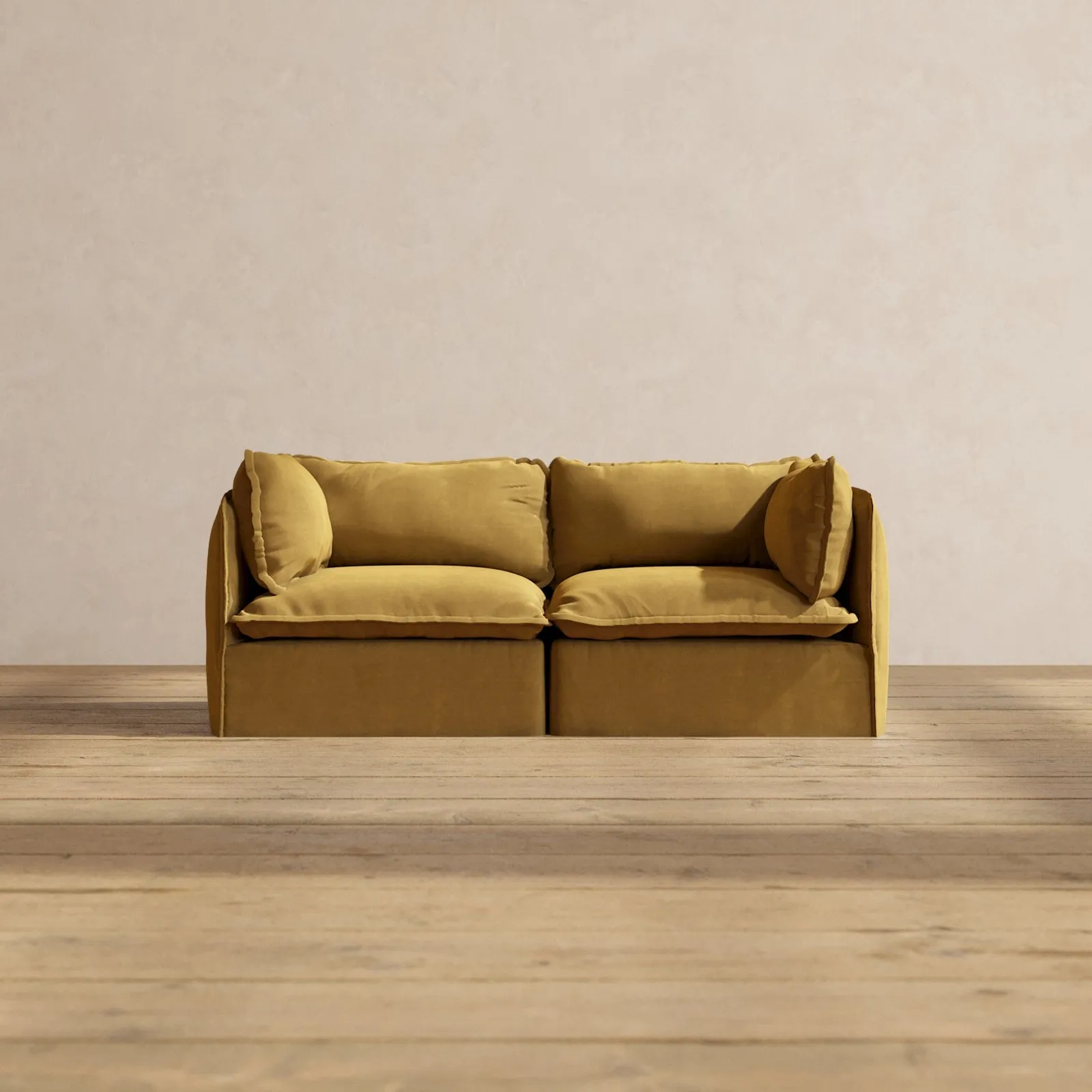 Modular Performance 2-Seater in Toffee | Deluxe Blend