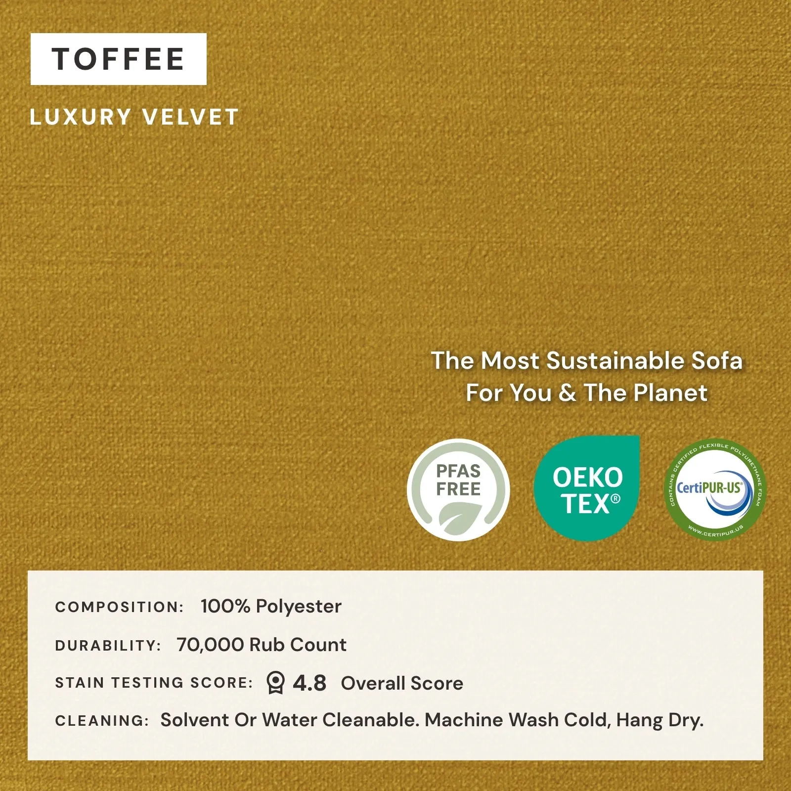 Modular Performance 2-Seater in Toffee | Deluxe Blend