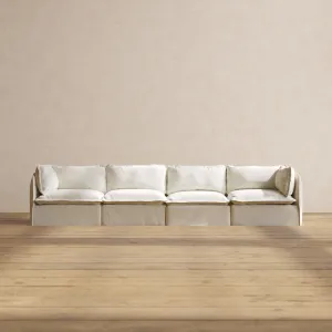 Modular Performance 4-Seater in Eggshell | Deluxe Blend