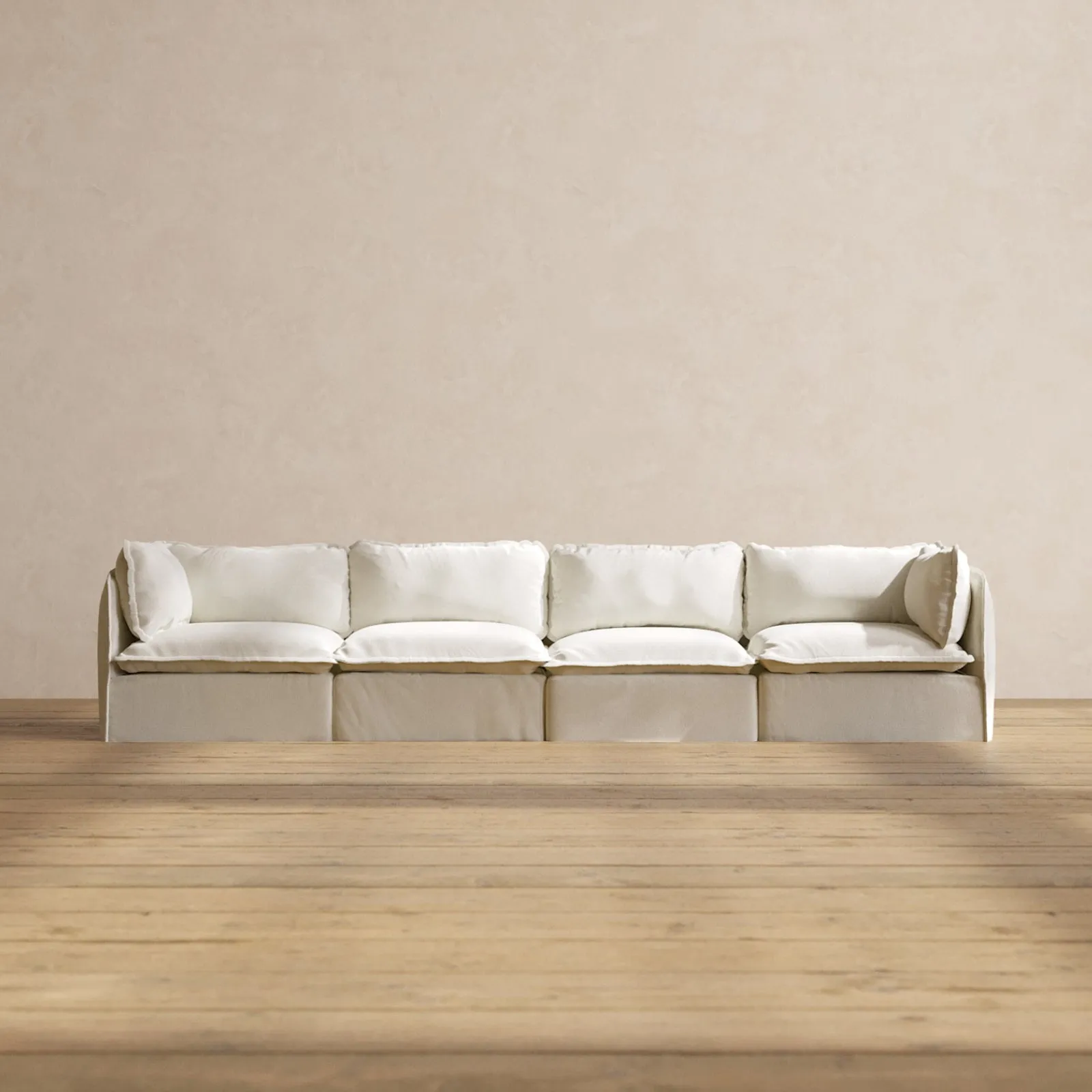 Modular Performance 4-Seater in Eggshell | Deluxe Blend