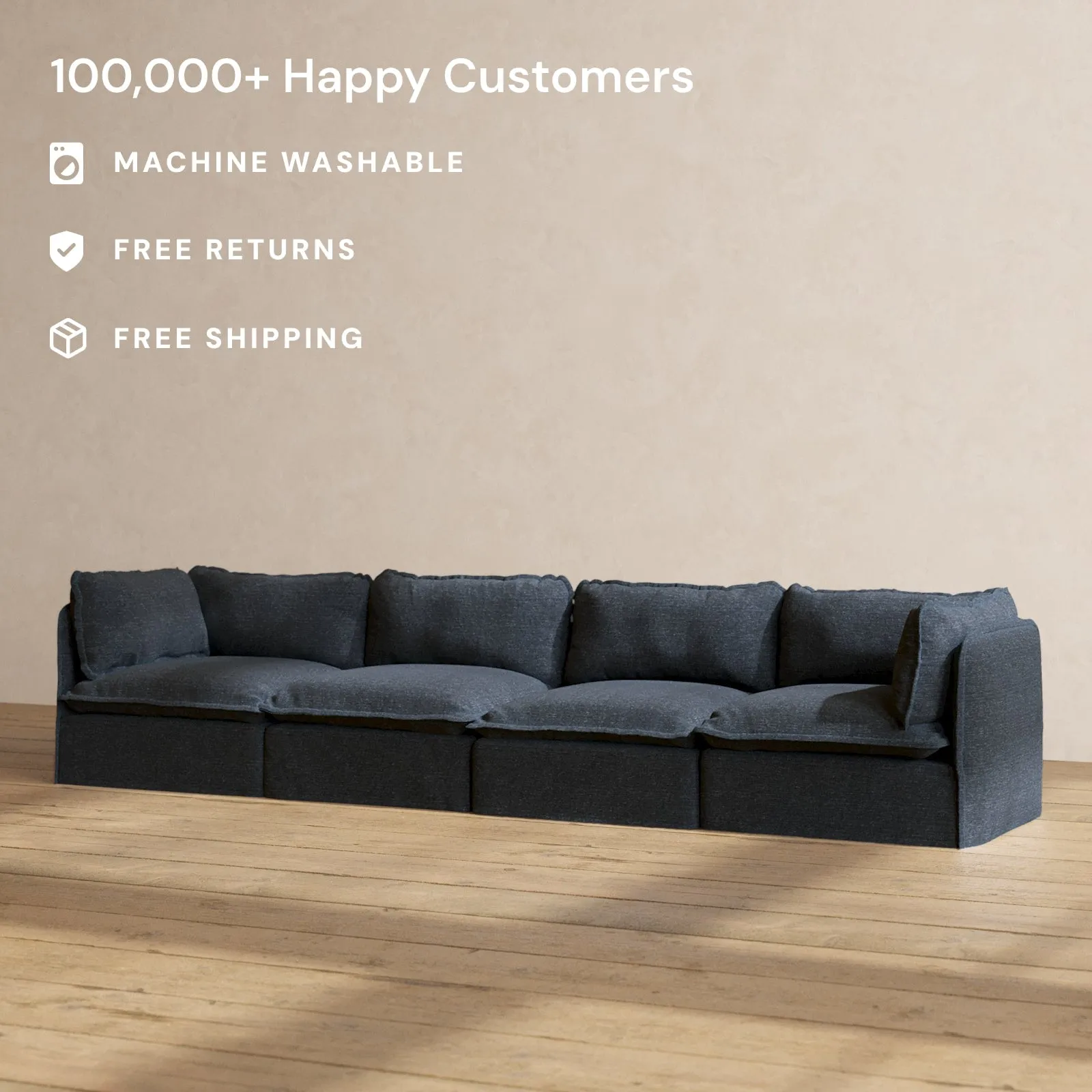 Modular Performance 4-Seater in Indigo | Deluxe Blend