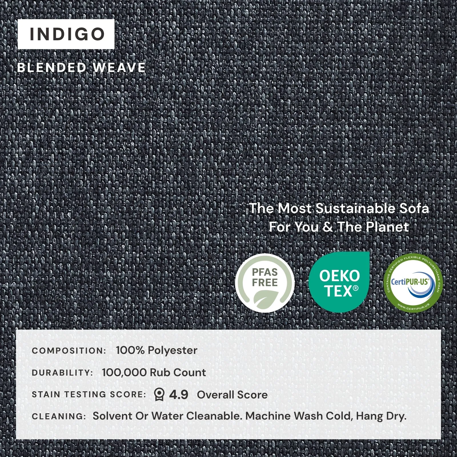 Modular Performance 4-Seater in Indigo | Deluxe Blend