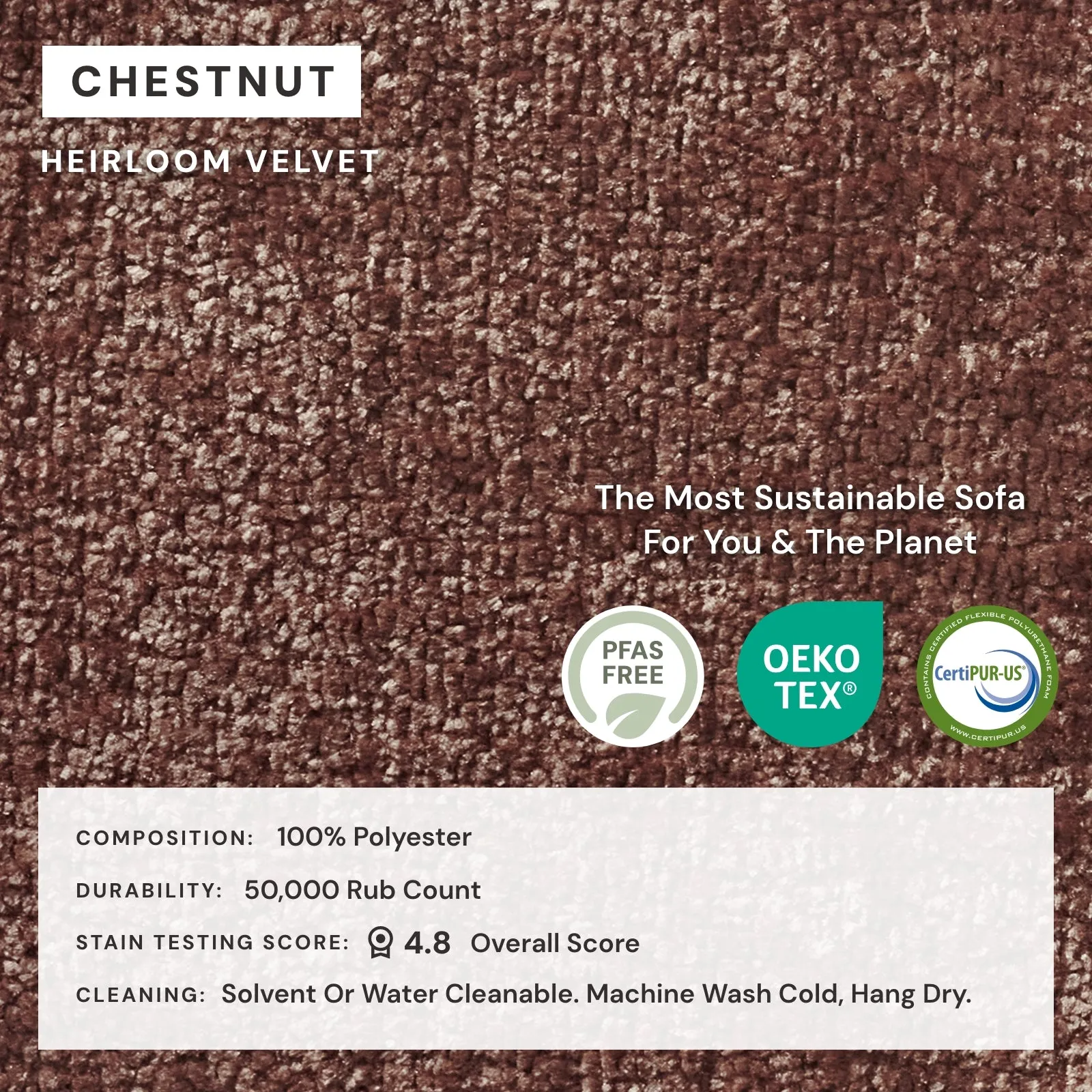 Modular Performance 6-Seater Open-Ends U-Sectional in Chestnut | Relaxed Blend