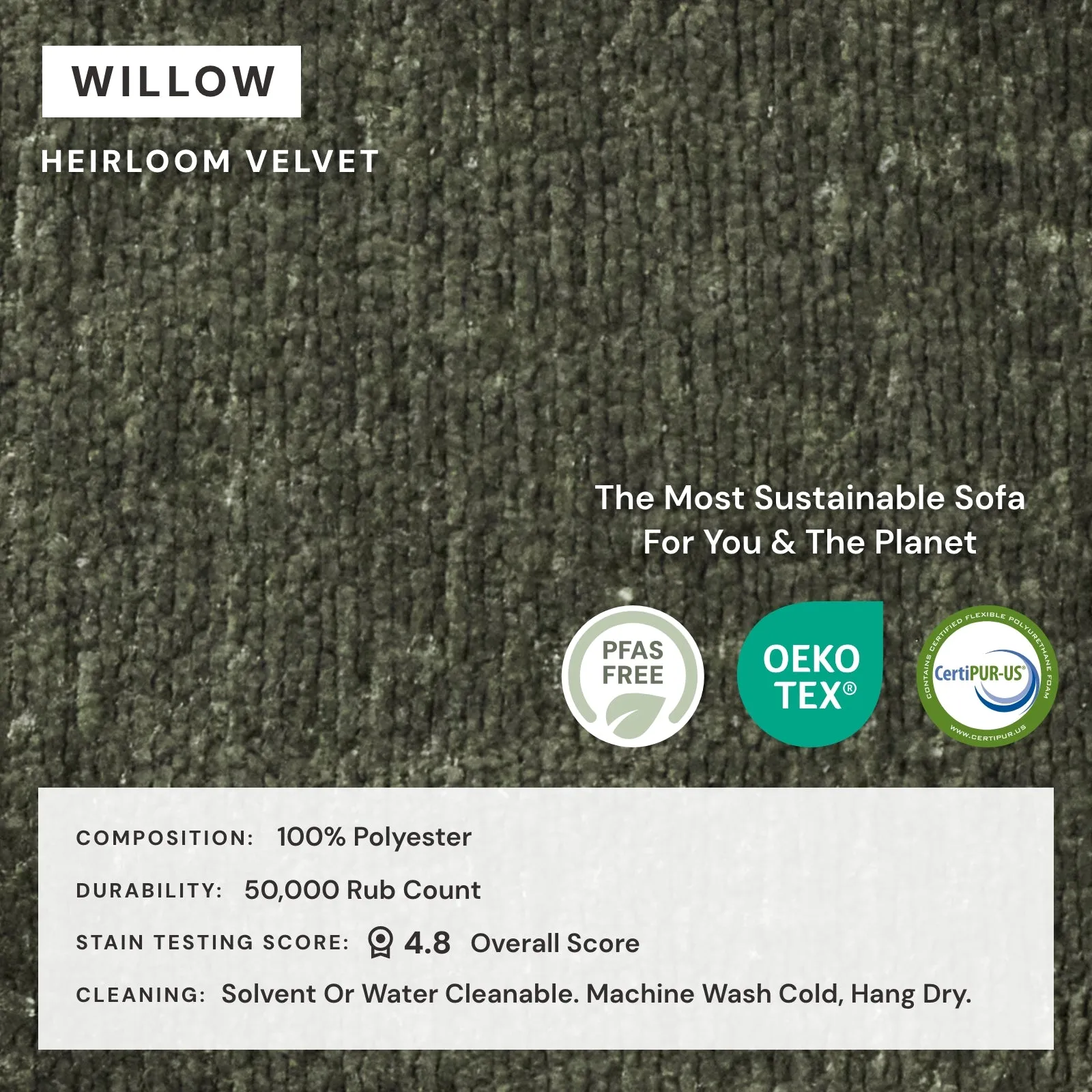 Modular Performance 8-Seater Open-Ends U-Sectional in Willow | Relaxed Blend