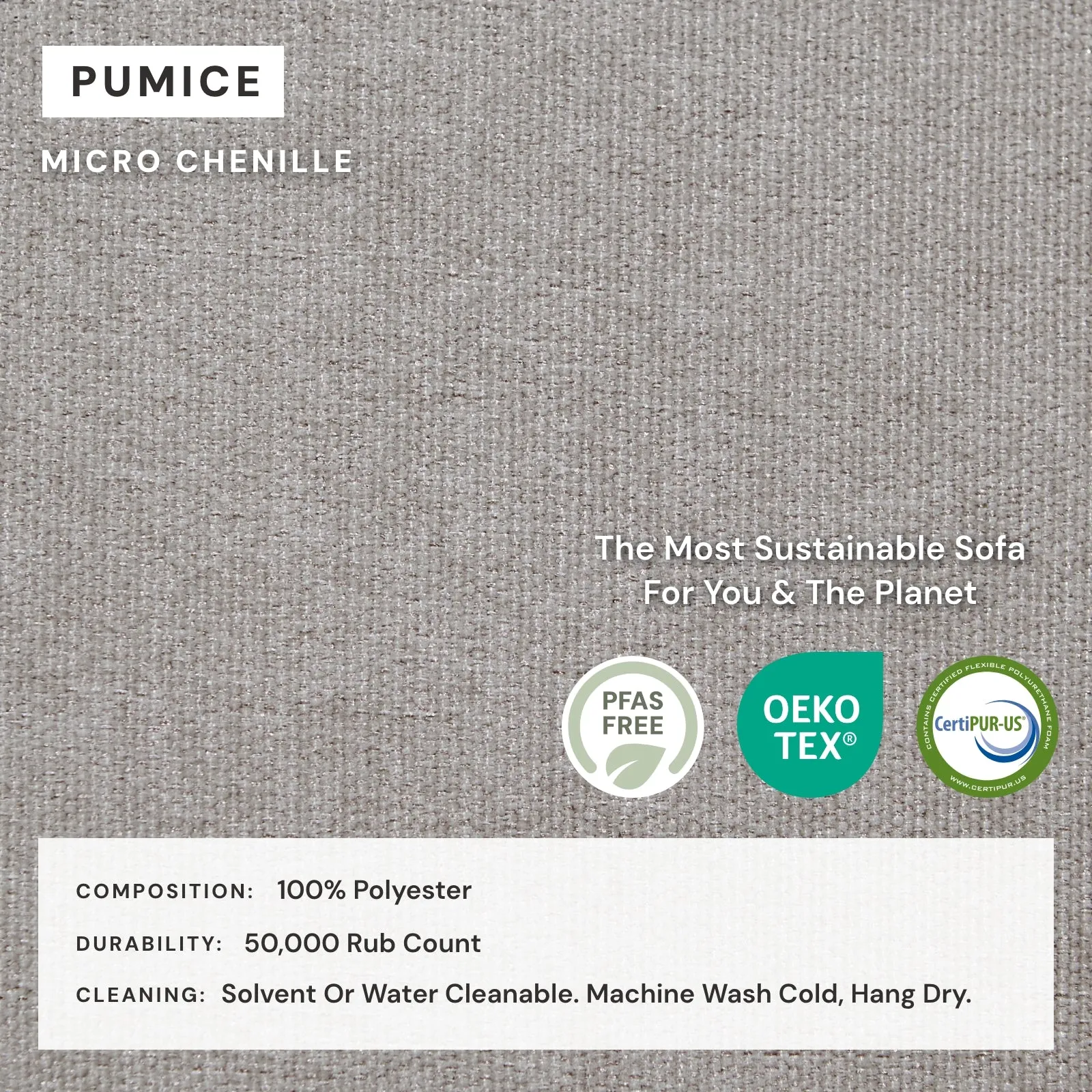 Modular Washable 2-Seater Sofa   Armchair Set in Pumice | Memorix  Seat | Contour Pillow