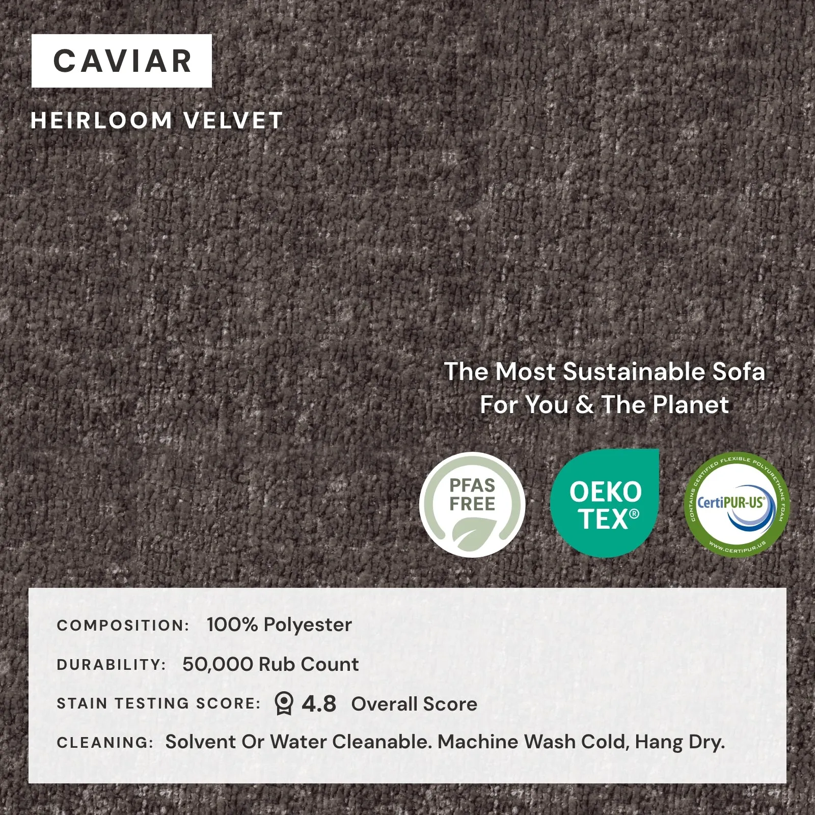 Modular Washable 3-Seater Sofa   Armchair Set in Caviar | Deluxe  Seat | Cloud Pillow