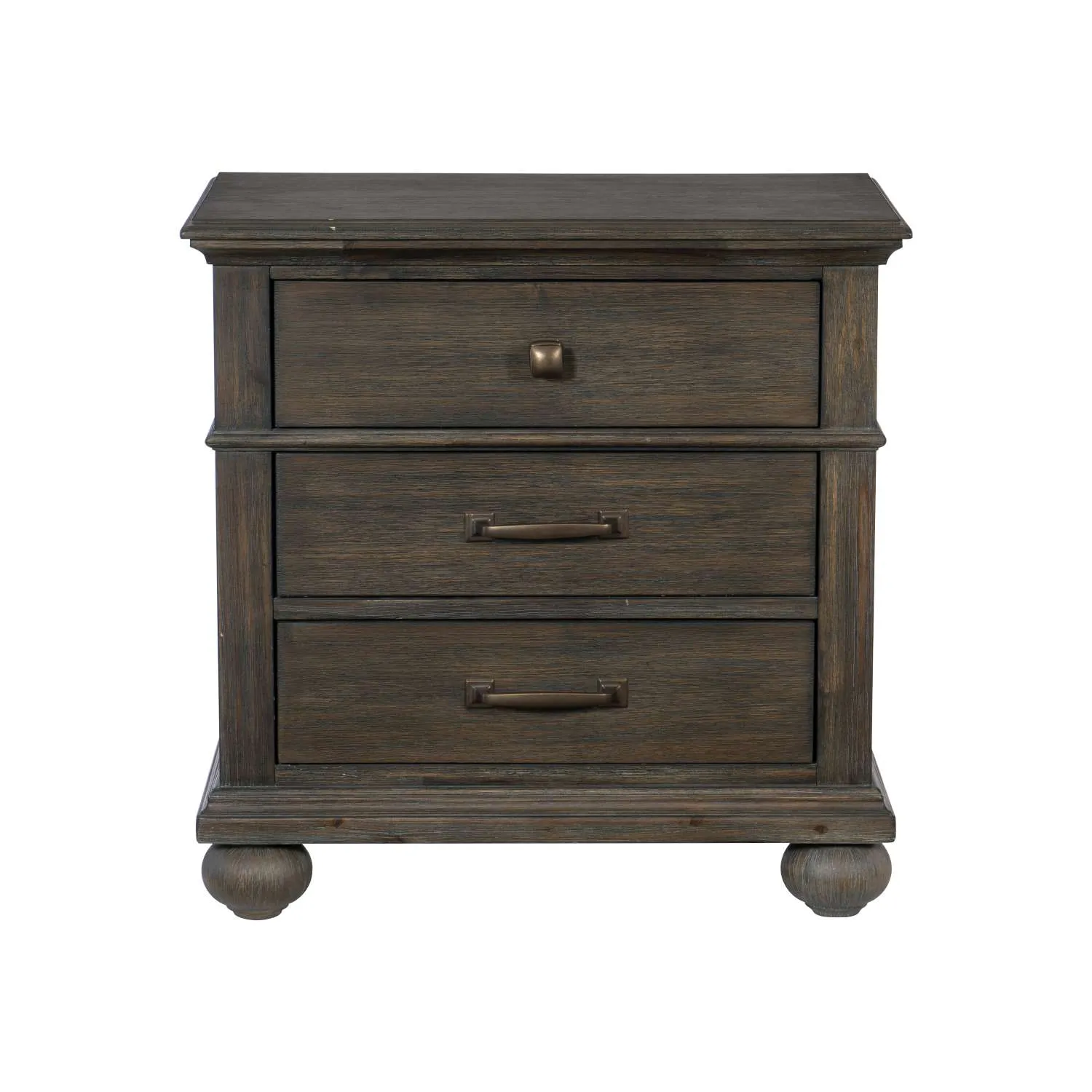 Motsinger Night Table - Rustic Brown