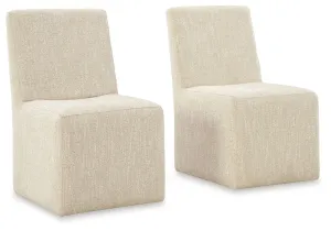 Mylarken Beige Dining Upholstered Side Chair