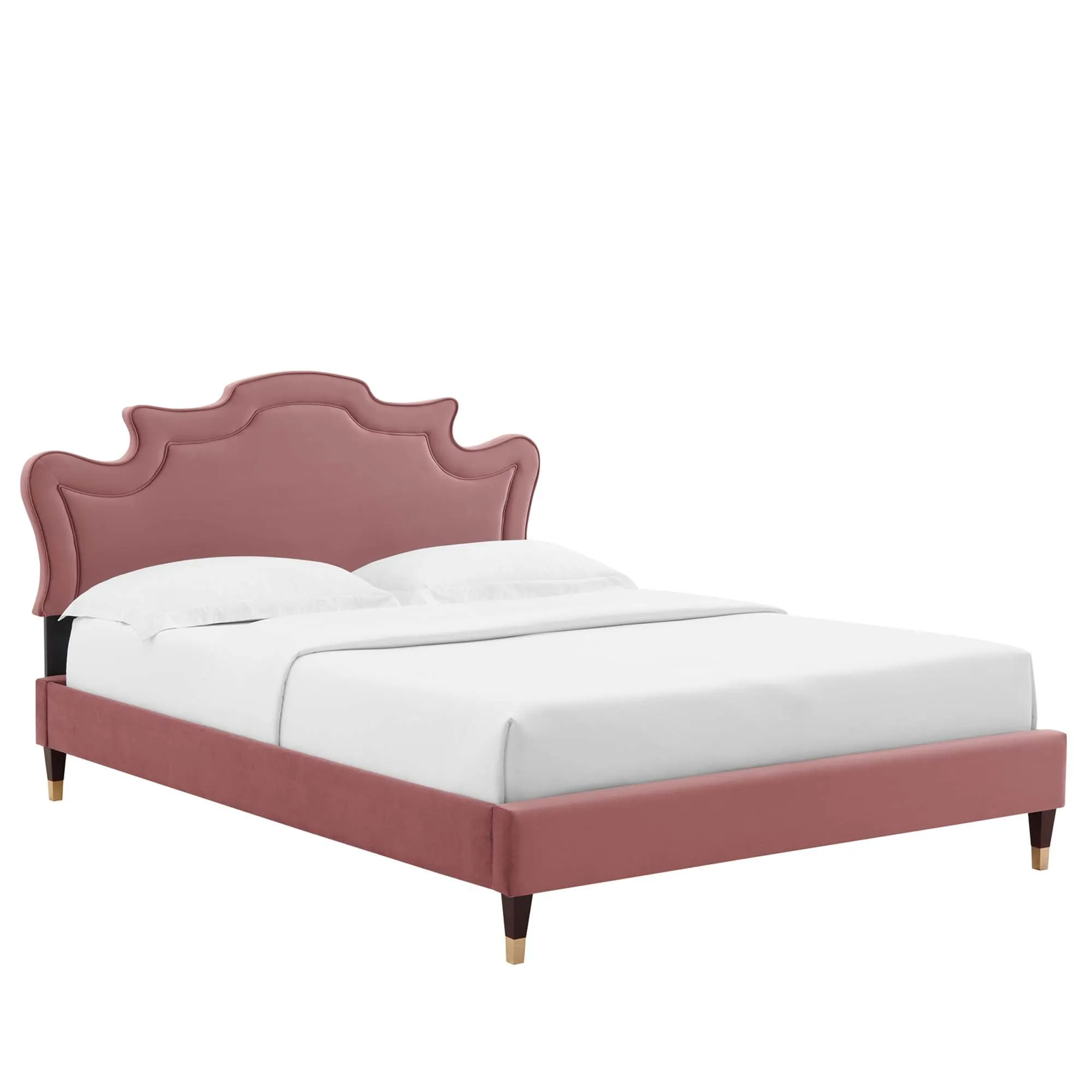 Neena Performance Velvet Bed by Modway