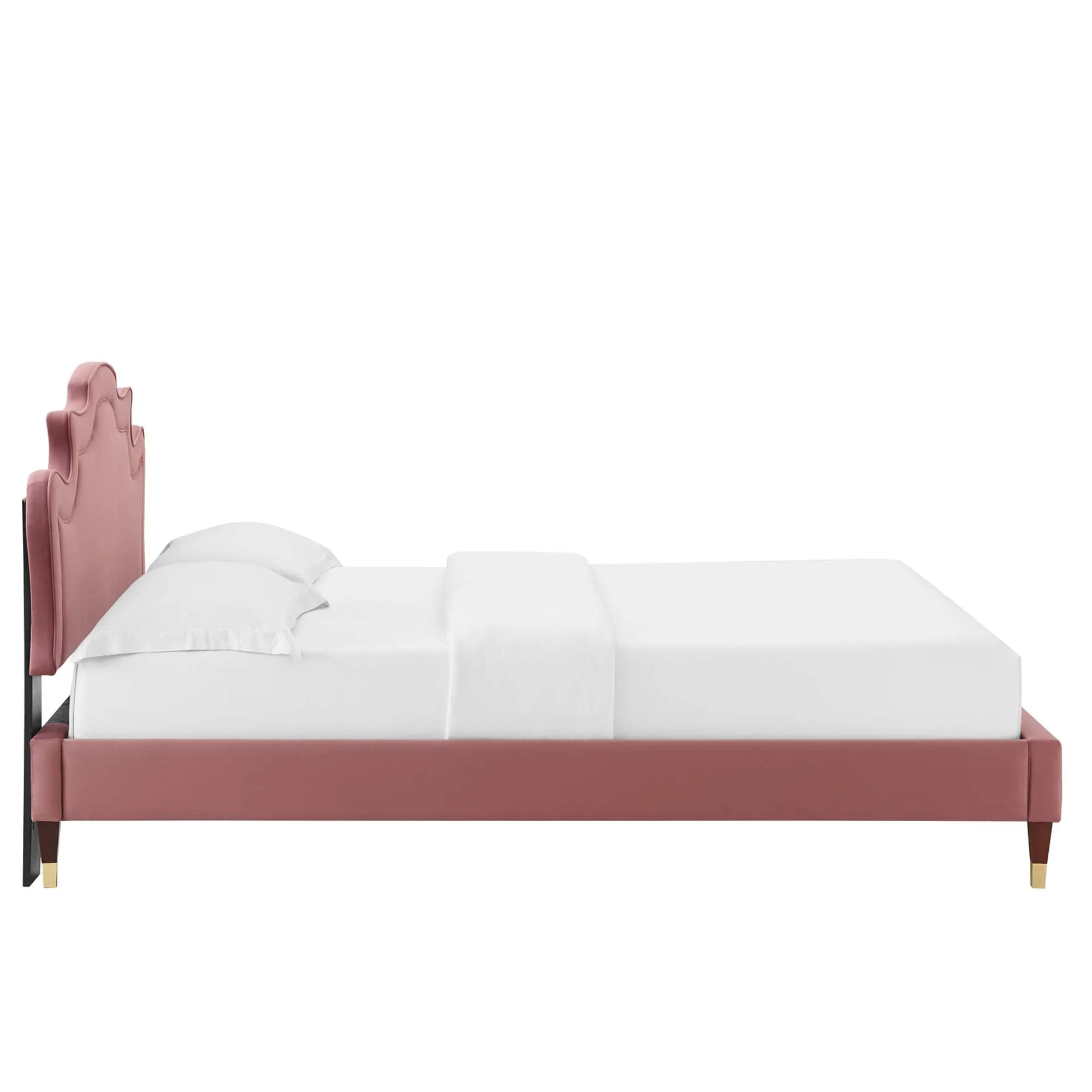 Neena Performance Velvet Bed by Modway