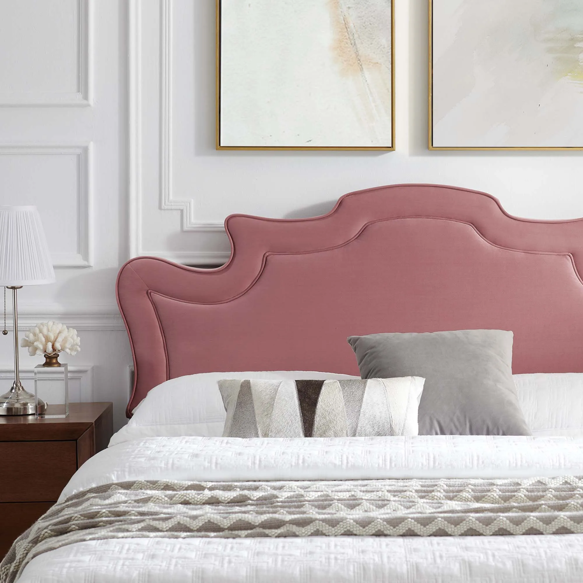 Neena Performance Velvet Bed by Modway