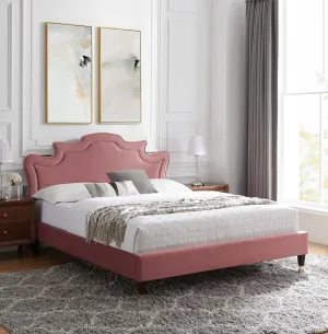 Neena Performance Velvet Bed by Modway