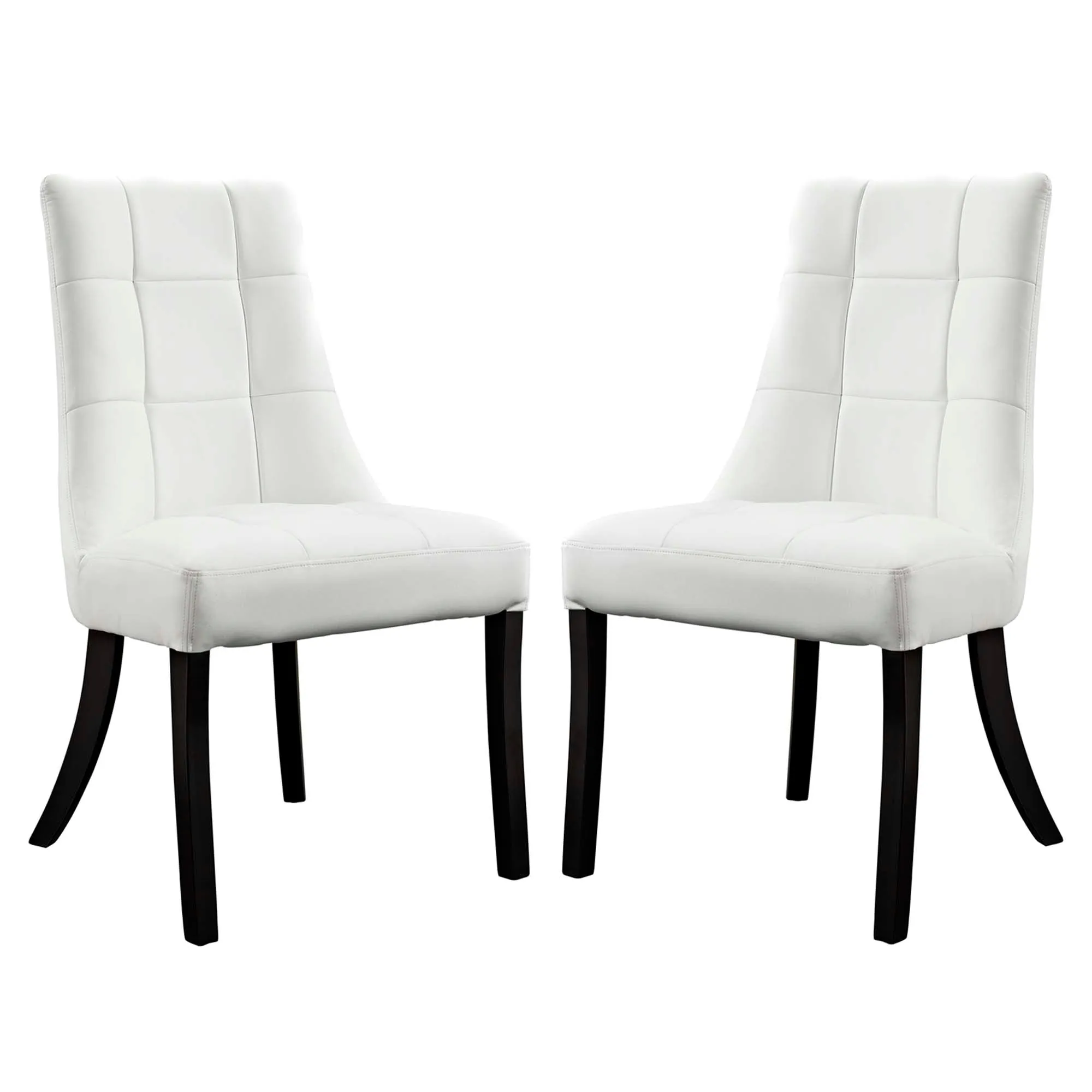 Noblesse Dining Chair Vinyl Set of 2 by Modway