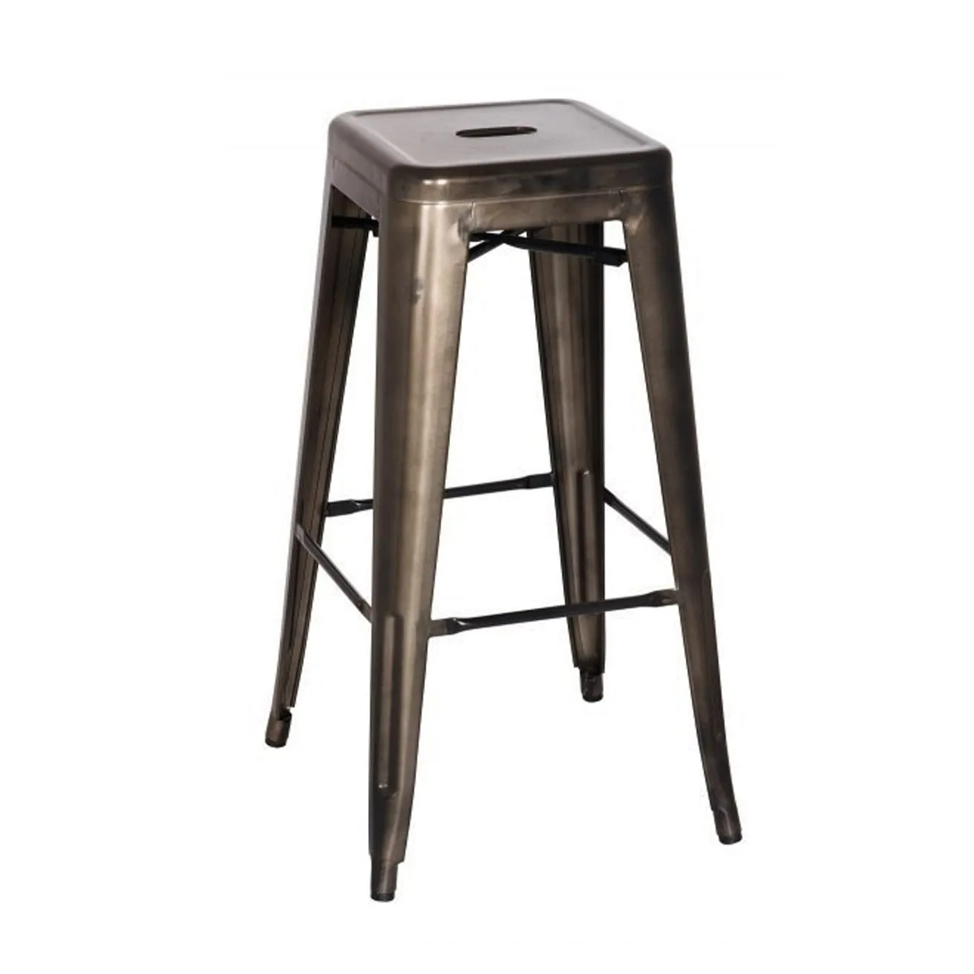 Oxford Metal Bar Stool- Set of 4 GUNMETAL
