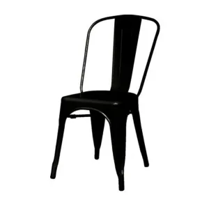 Oxford Metal Chair- Set of 4 BLACK