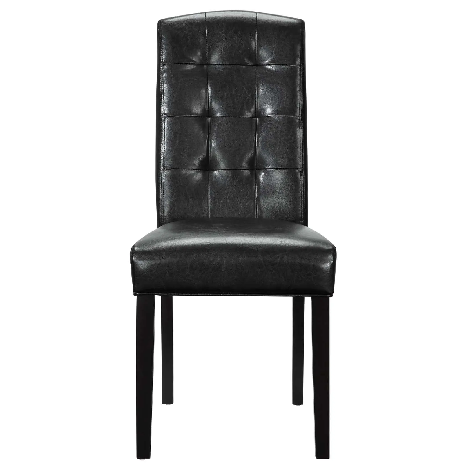 Perdure Dining Chairs Vinyl Set of 4 by Modway