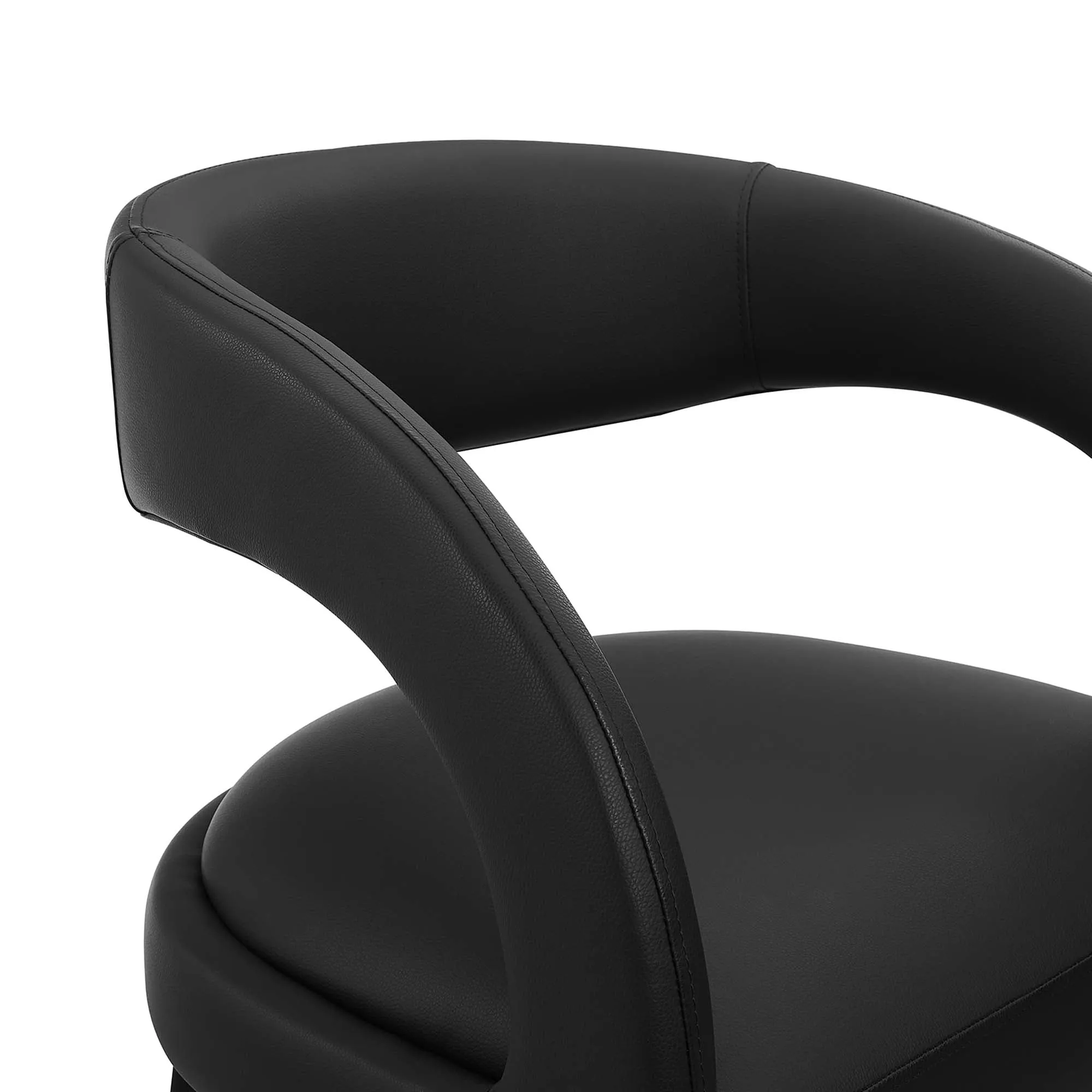 Pinnacle Vegan Leather Bar Stool Set of Two by Modway