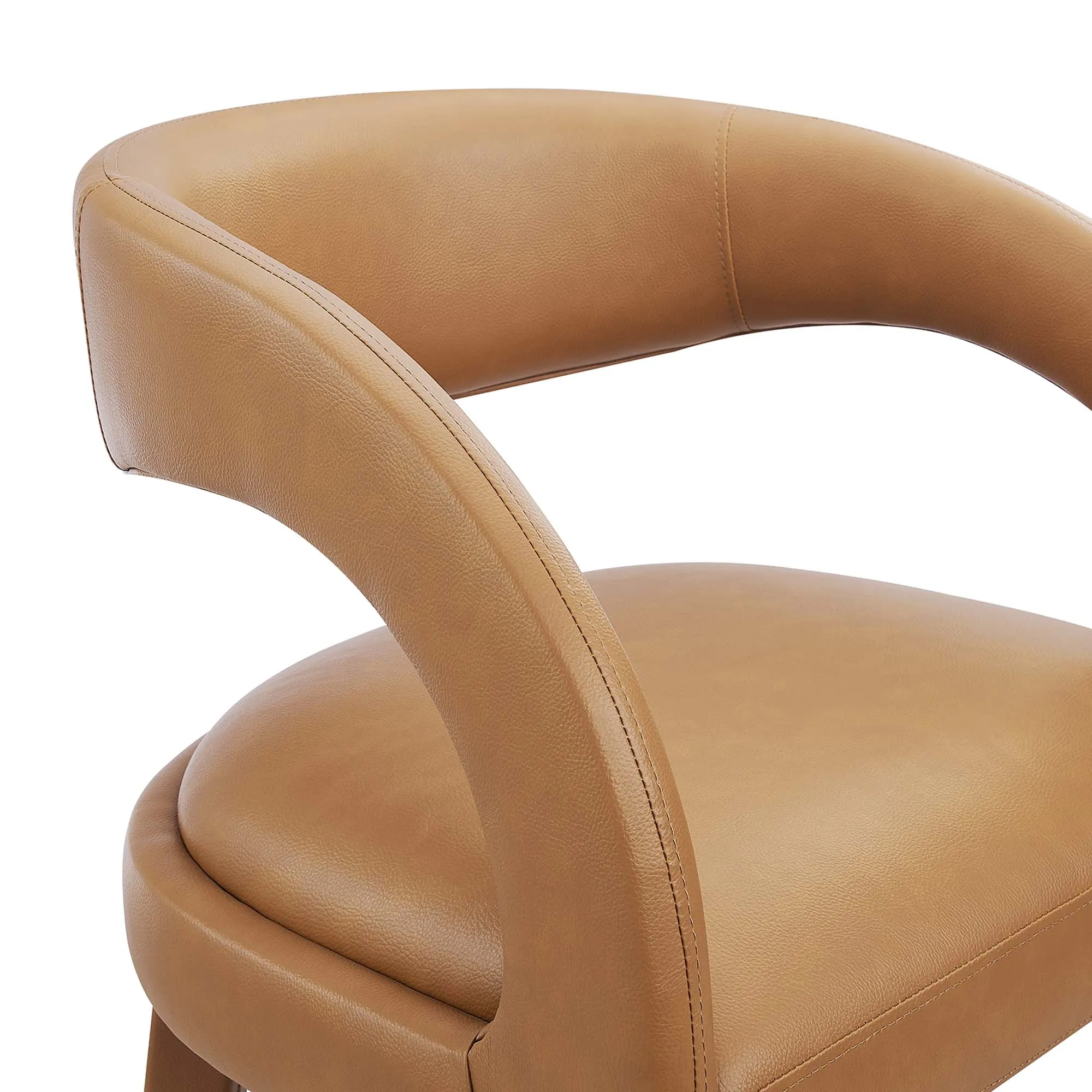 Pinnacle Vegan Leather Bar Stool Set of Two by Modway