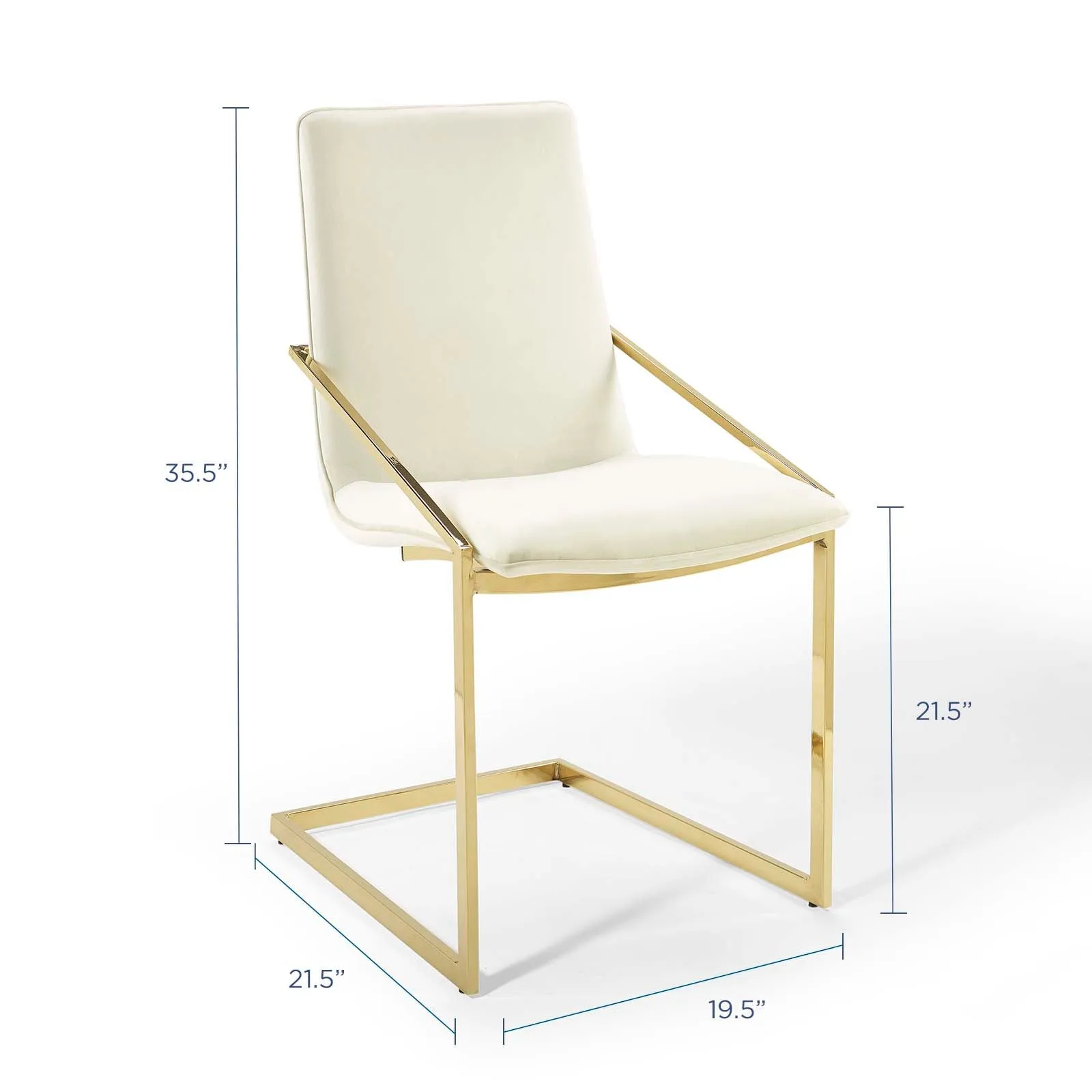 Pitch Performance Velvet Dining Armchair by Modway