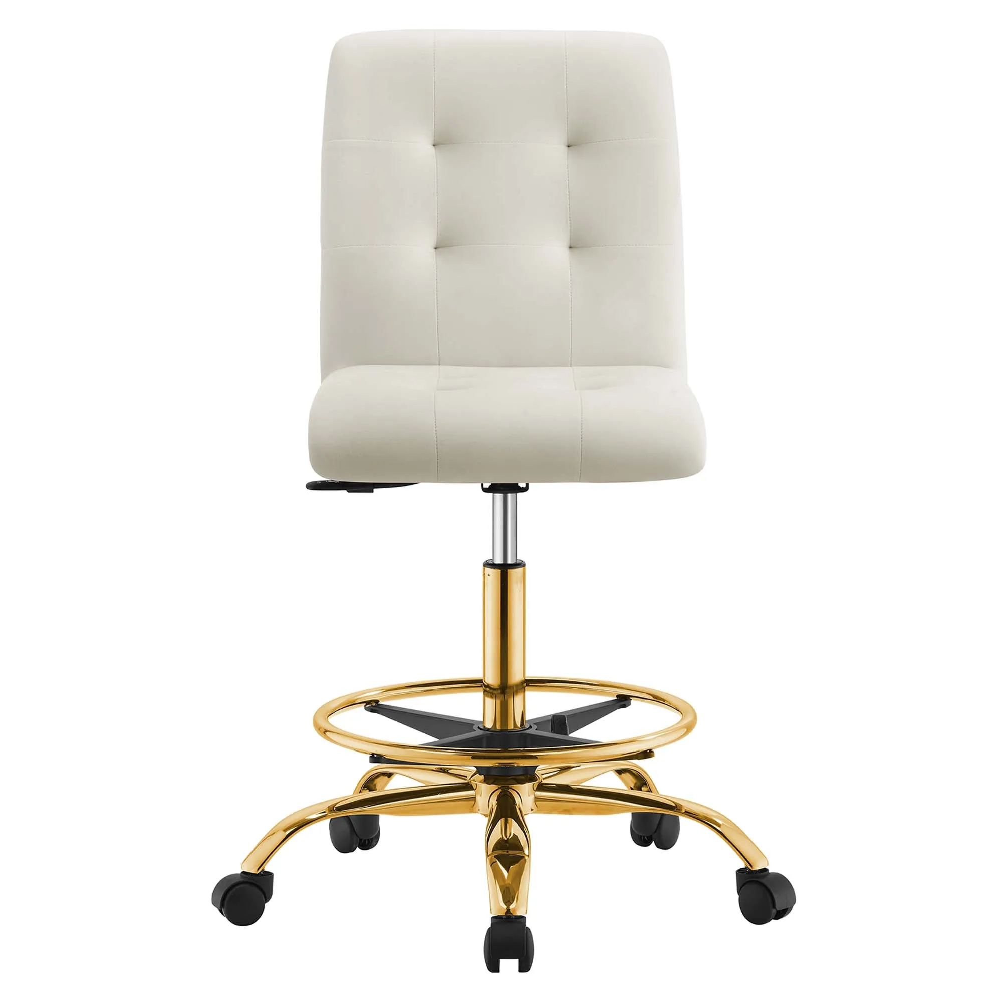 Prim Armless Performance Velvet Drafting Chair by Modway
