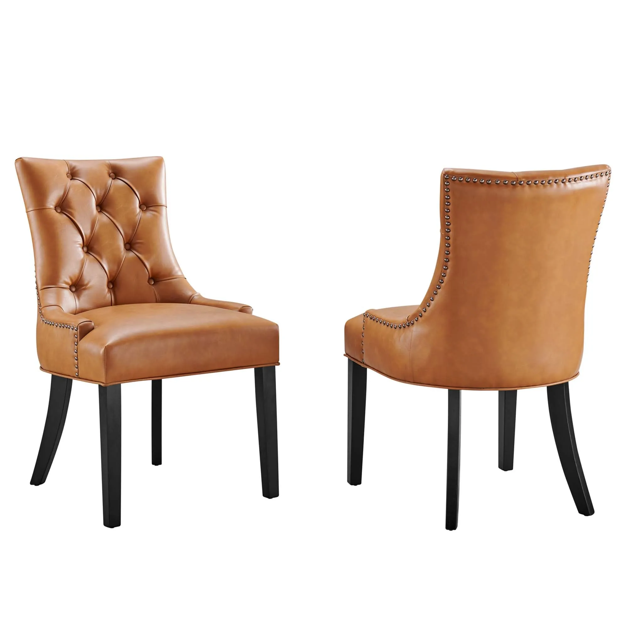 Regent Dining Side Chair Vinyl Set of 2 by Modway