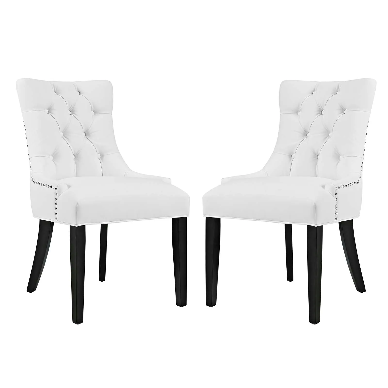 Regent Dining Side Chair Vinyl Set of 2 by Modway