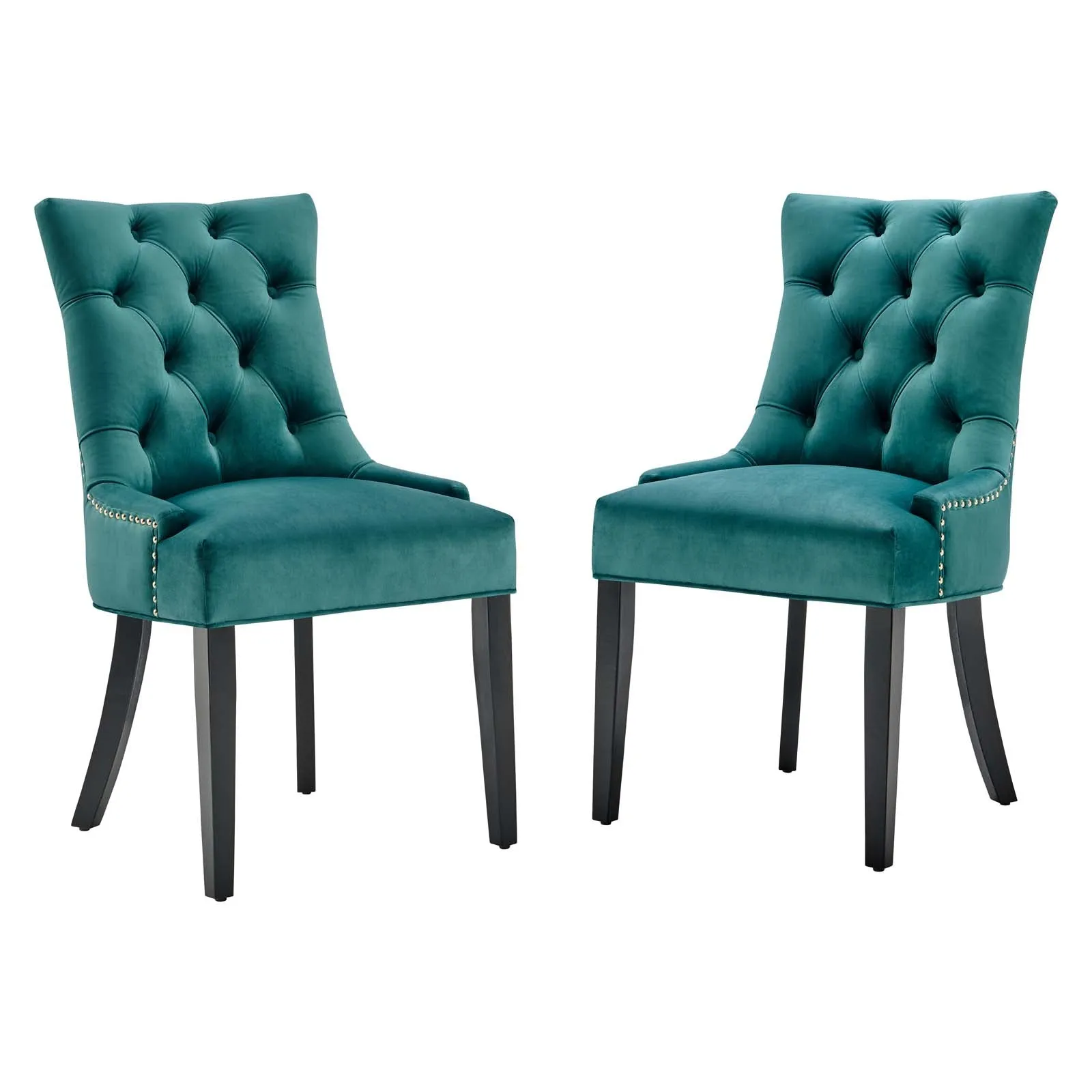 Regent Tufted Performance Velvet Dining Side Chairs - Set of 2 by Modway
