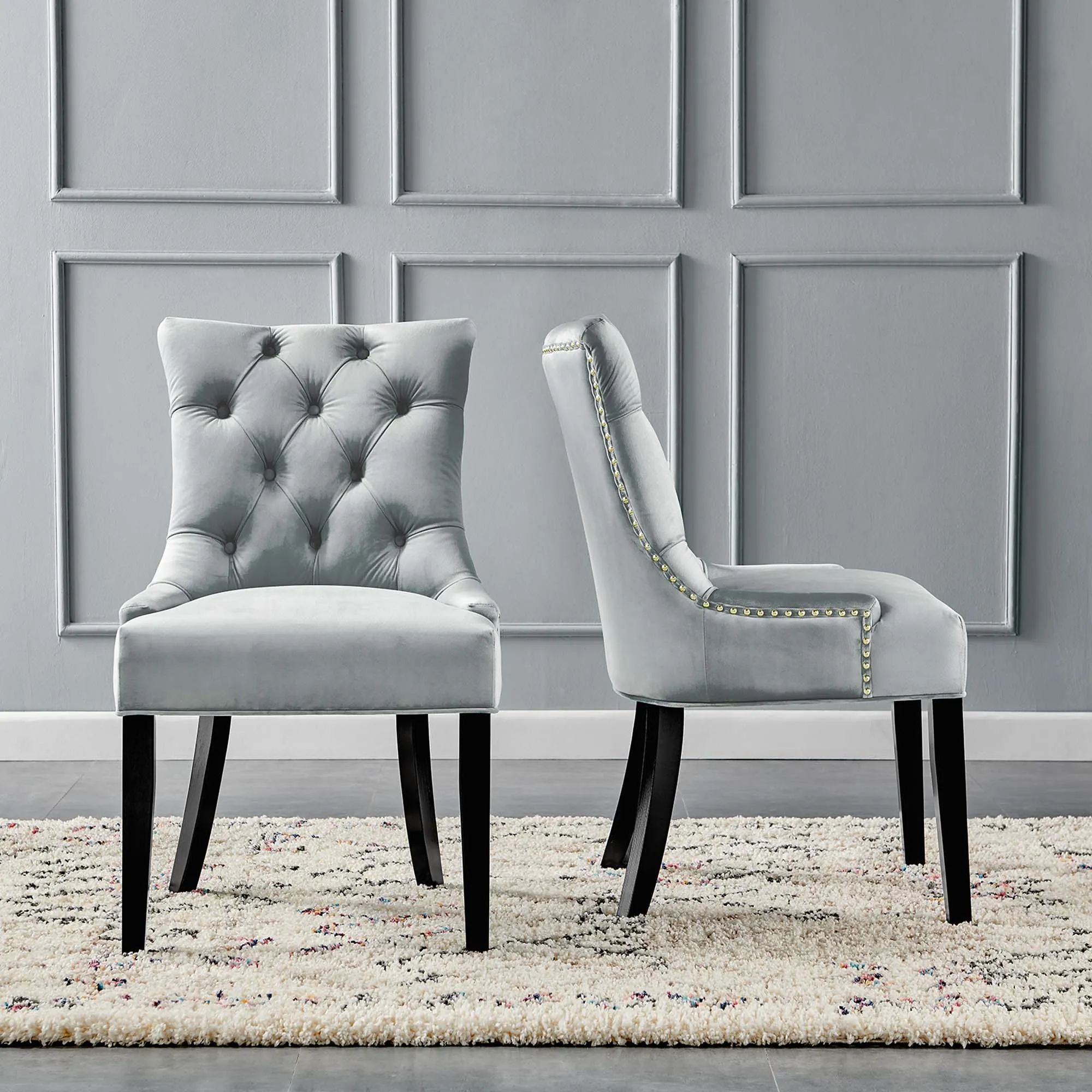 Regent Tufted Performance Velvet Dining Side Chairs - Set of 2 by Modway