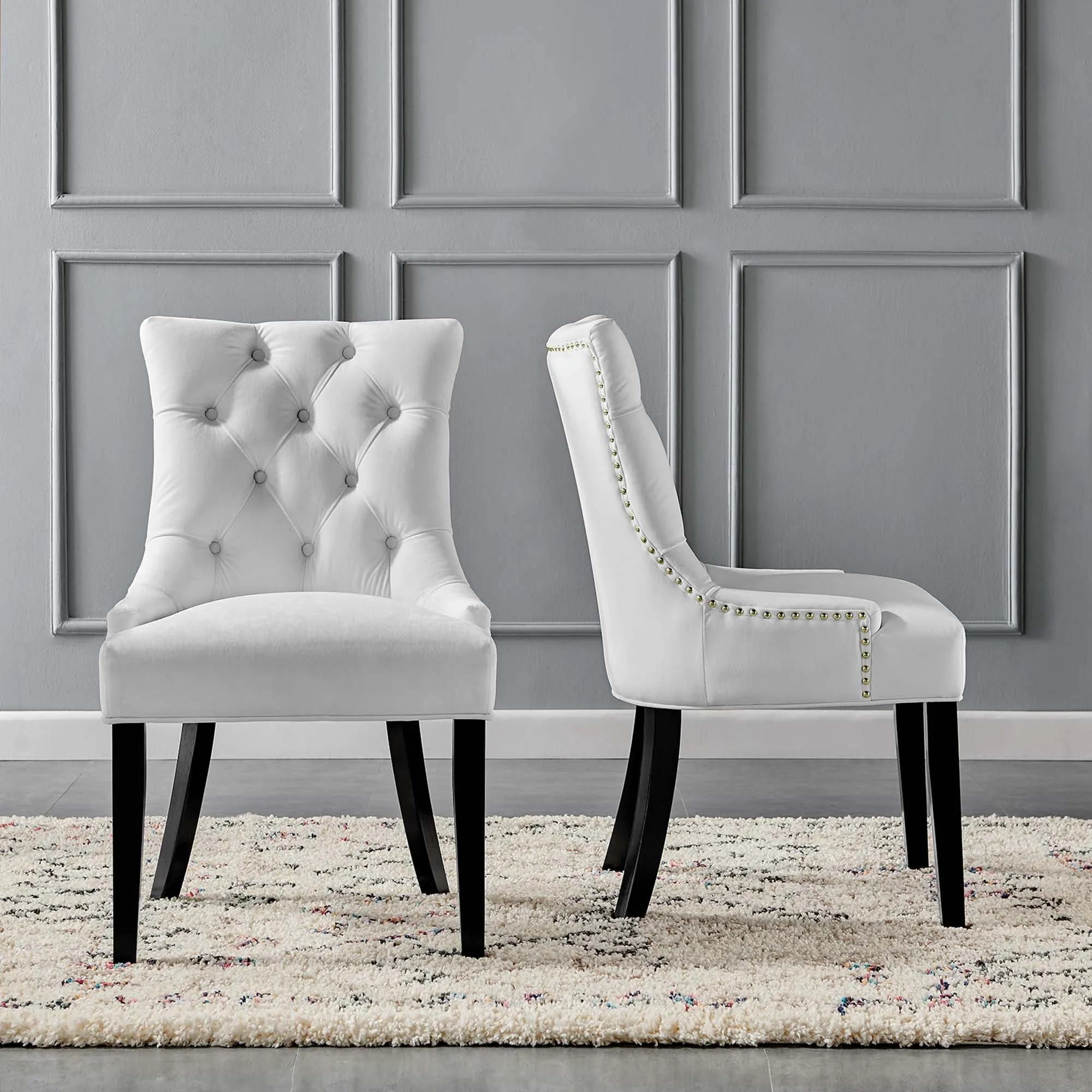 Regent Tufted Performance Velvet Dining Side Chairs - Set of 2 by Modway