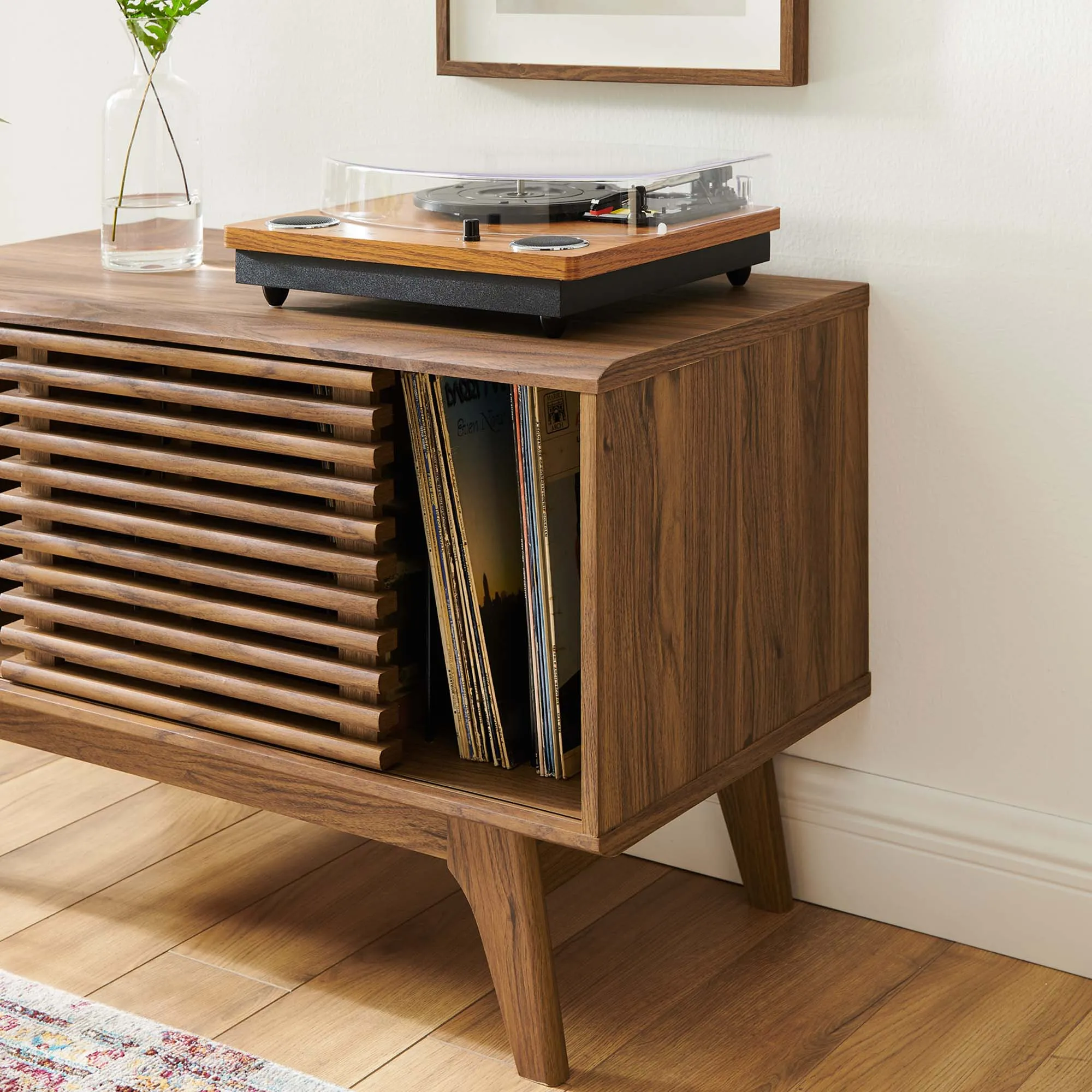 Render Vinyl Record Display Stand by Modway