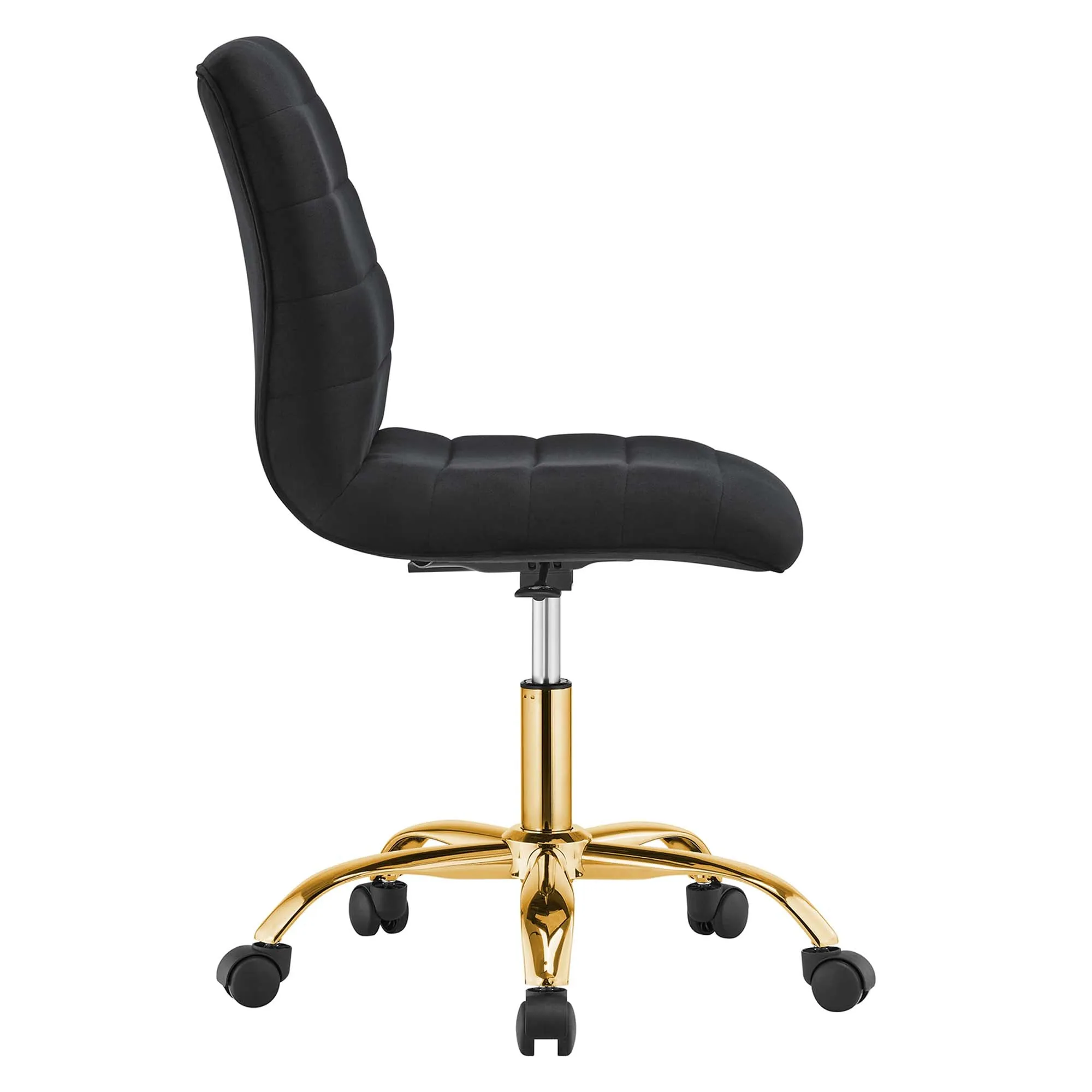 Ripple Armless Performance Velvet Office Chair by Modway