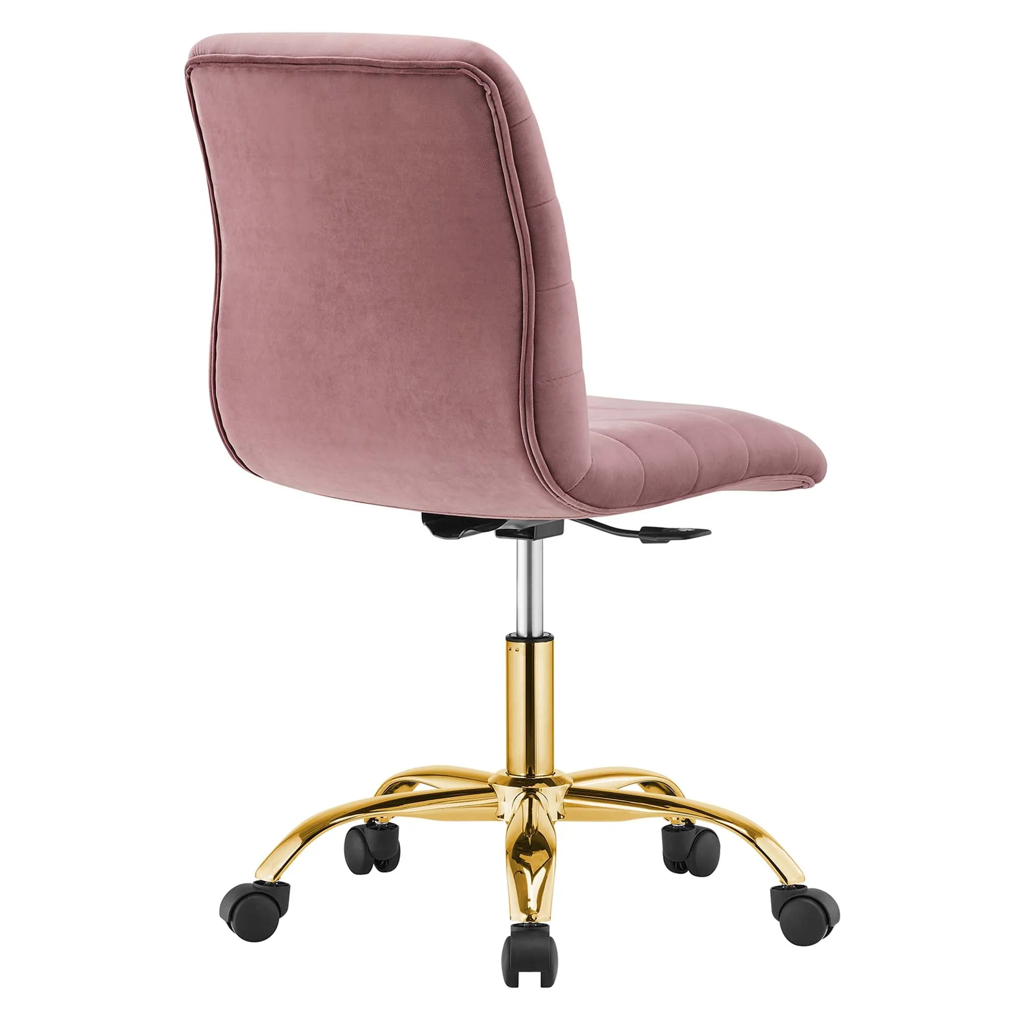 Ripple Armless Performance Velvet Office Chair by Modway