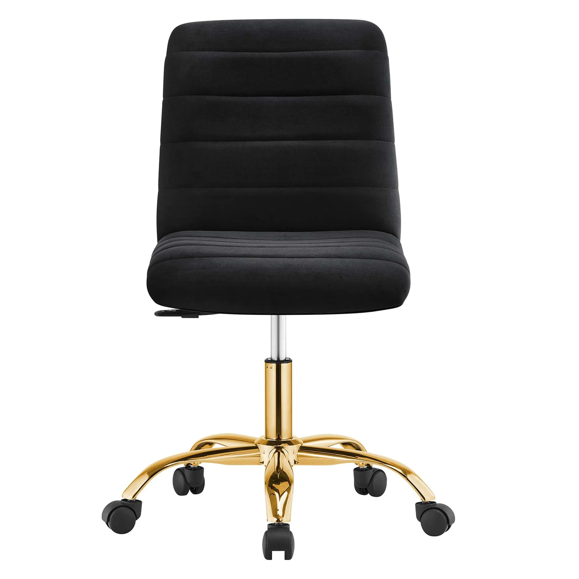Ripple Armless Performance Velvet Office Chair by Modway