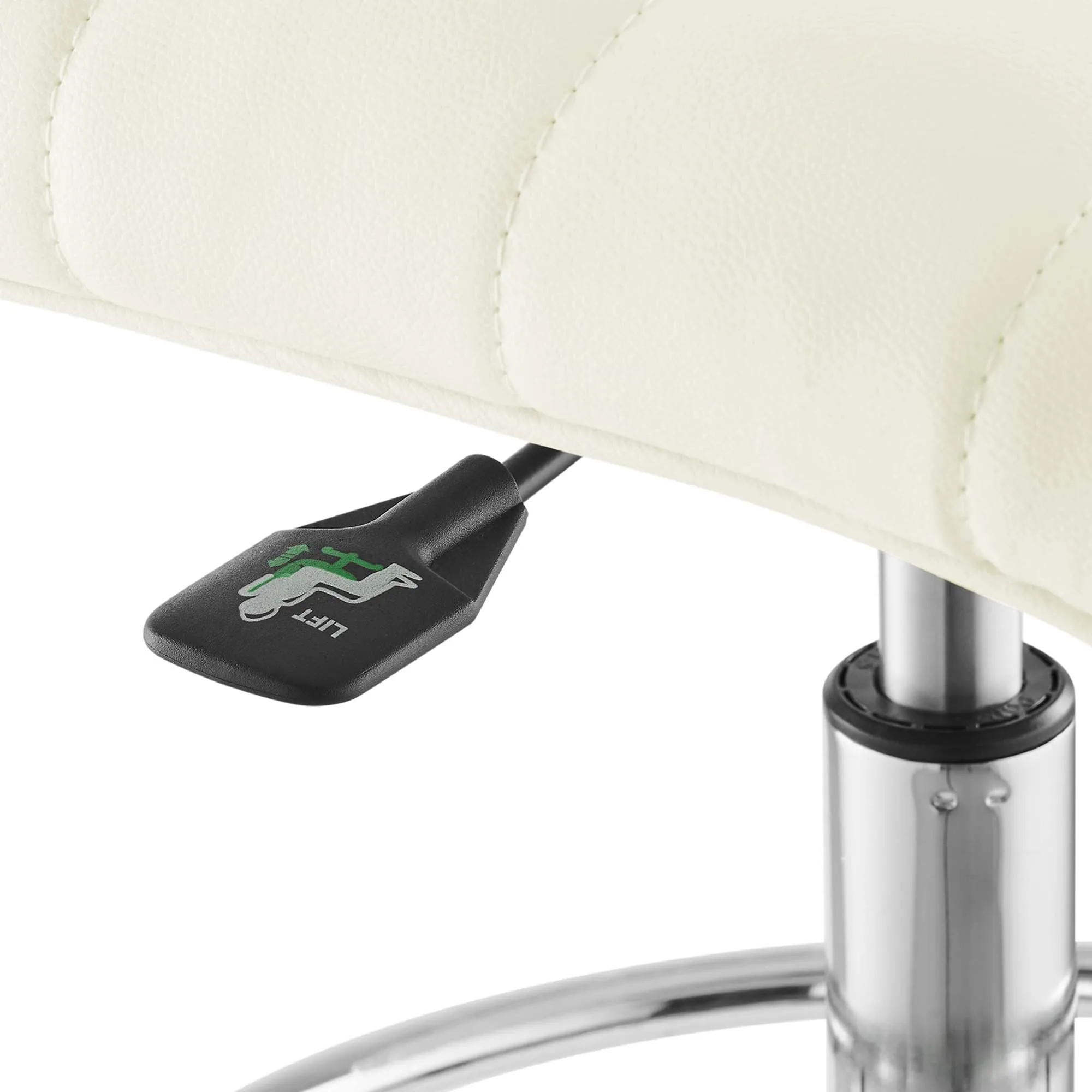 Ripple Armless Vegan Leather Drafting Chair by Modway