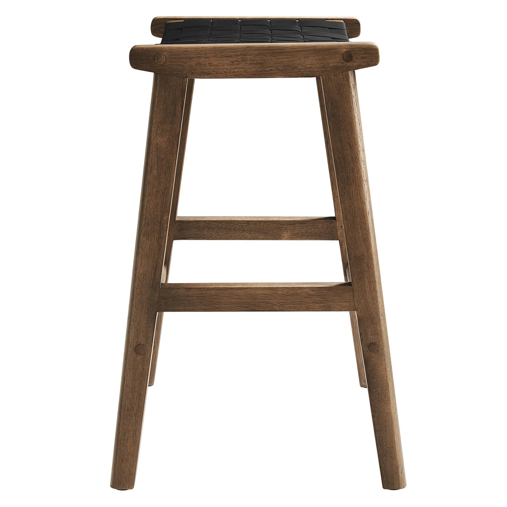 Saoirse Faux Leather Wood Counter Stool - Set of 2 by Modway
