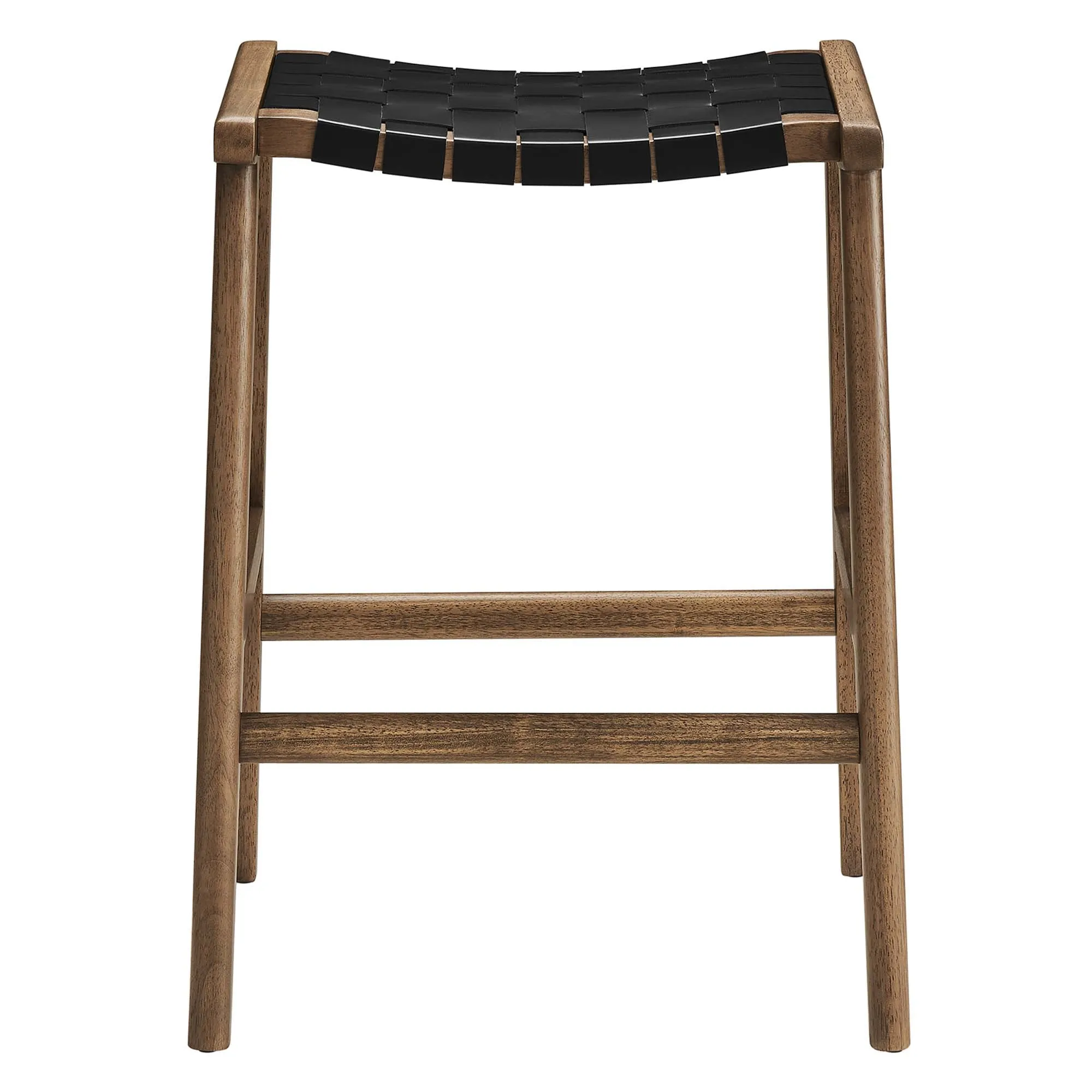 Saoirse Faux Leather Wood Counter Stool - Set of 2 by Modway