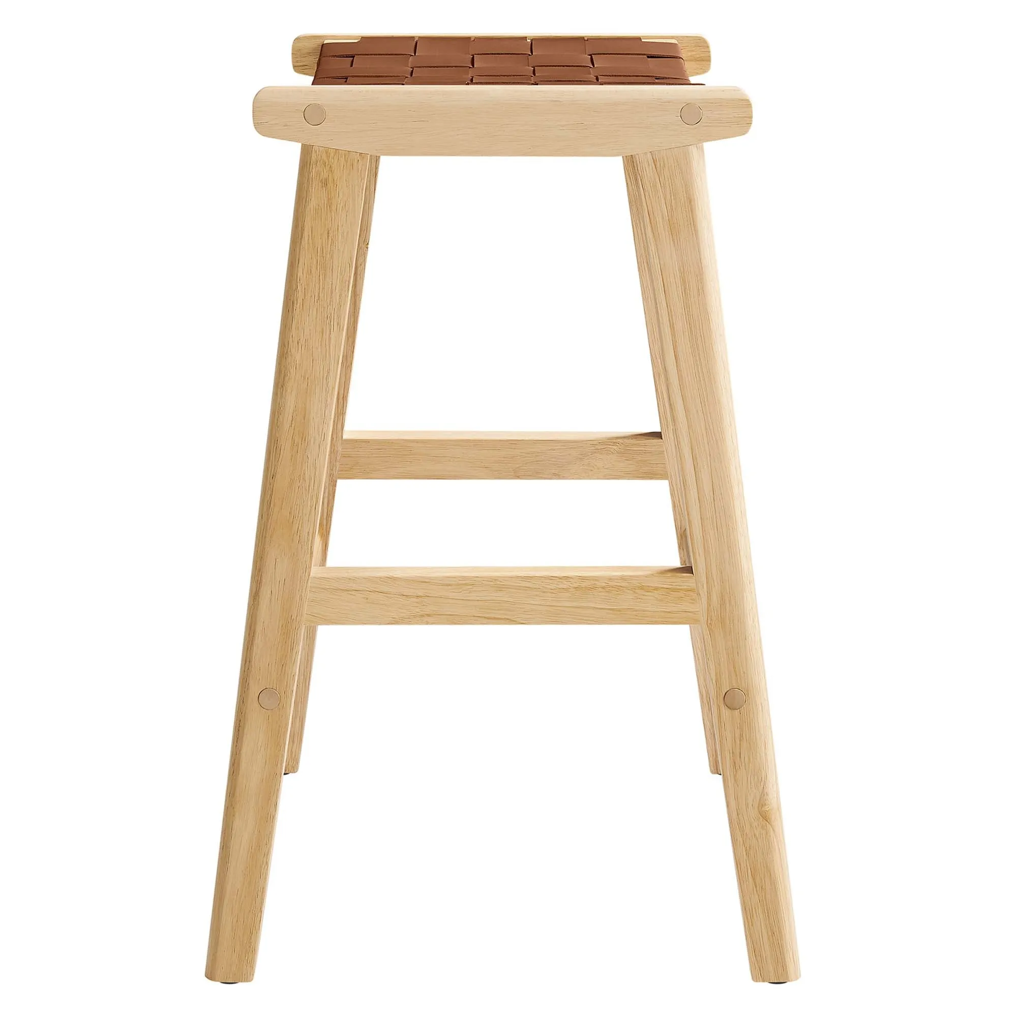 Saoirse Faux Leather Wood Counter Stool - Set of 2 by Modway