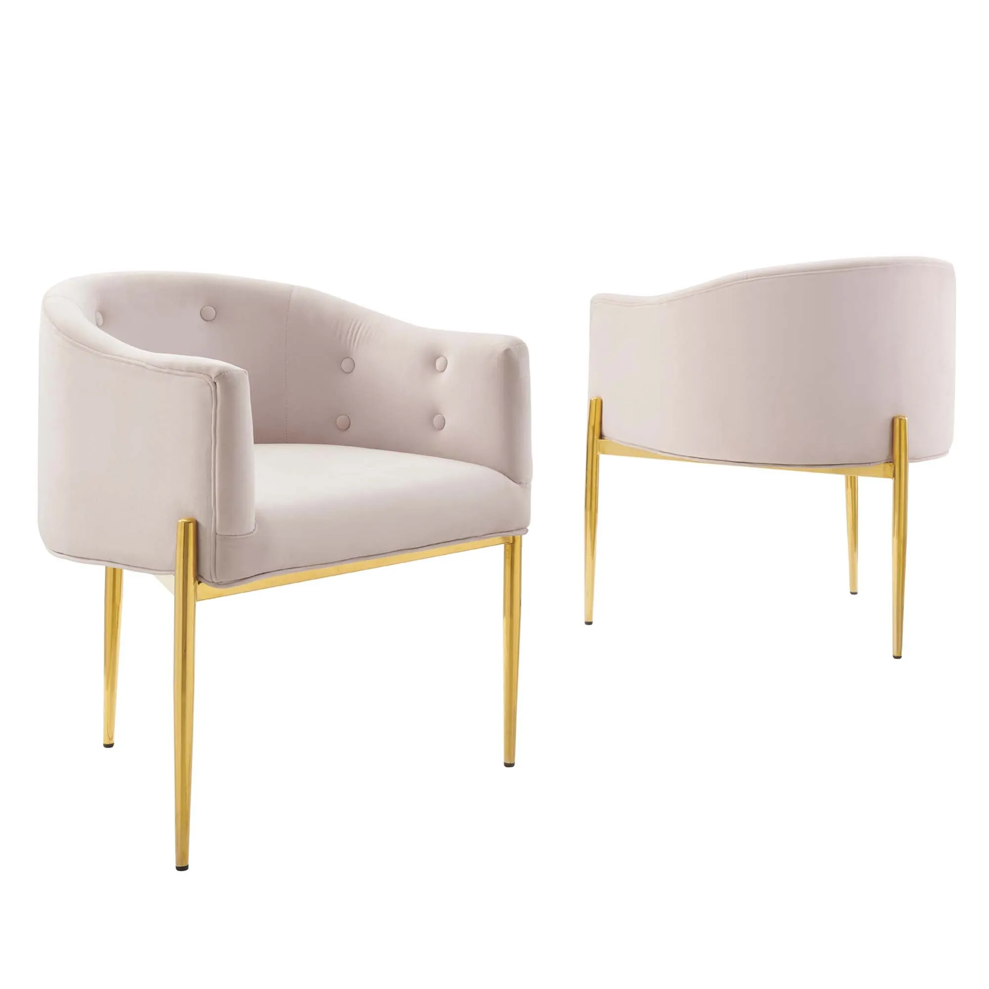 Savour Tufted Performance Velvet Accent Chairs - Set of 2 by Modway